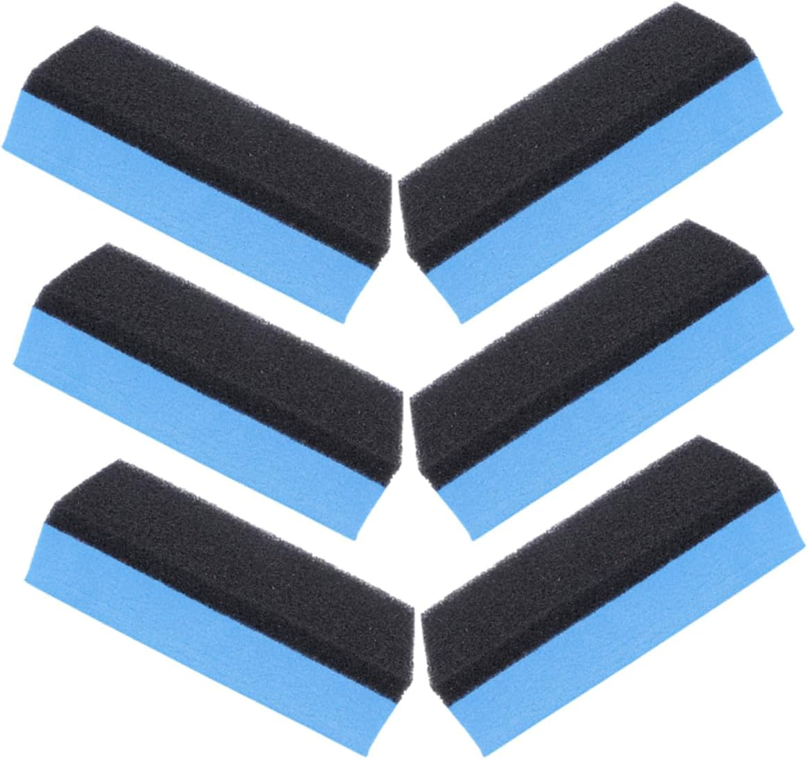 HONMEET Tire Shine Applicator Sponge Pads 6Pcs, High-Density Tire Dressing Applicator for Car Detailing and Wheel Shine, Large Car Wax Coating Sponges for Automotive Exterior Care image number 1