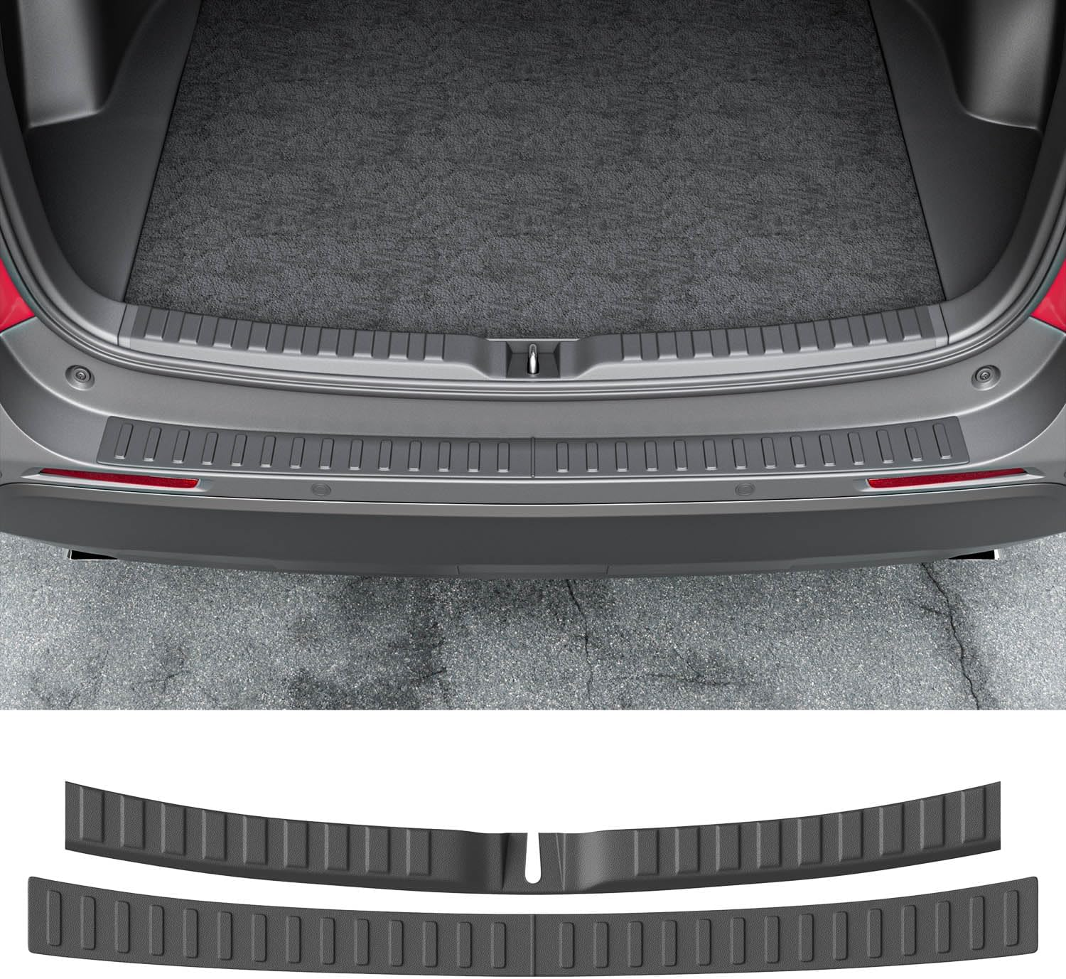 Powoq 2PCS Rear Bumper Protector Compatible with 2019-2024 Toyota RAV4 Trunk Sill Cover Protector Replacement for 2019-2024 Toyota RAV4 Accessories image number 5