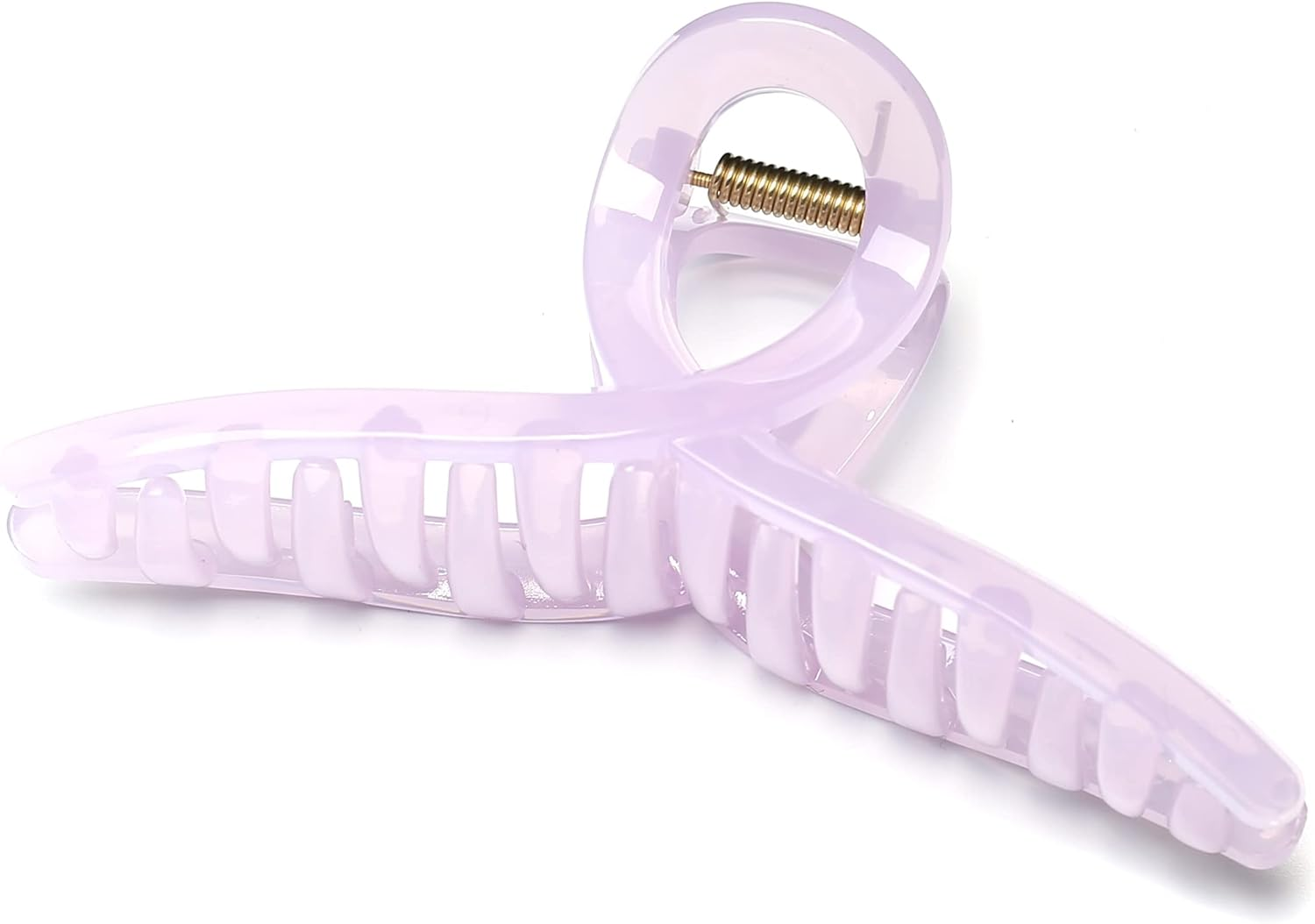 Qingoo Jelly Hair Clip Beautiful Women'S Hair Clip Headpiece Elegant Hair Accessory (Orange) - Beige image number 2