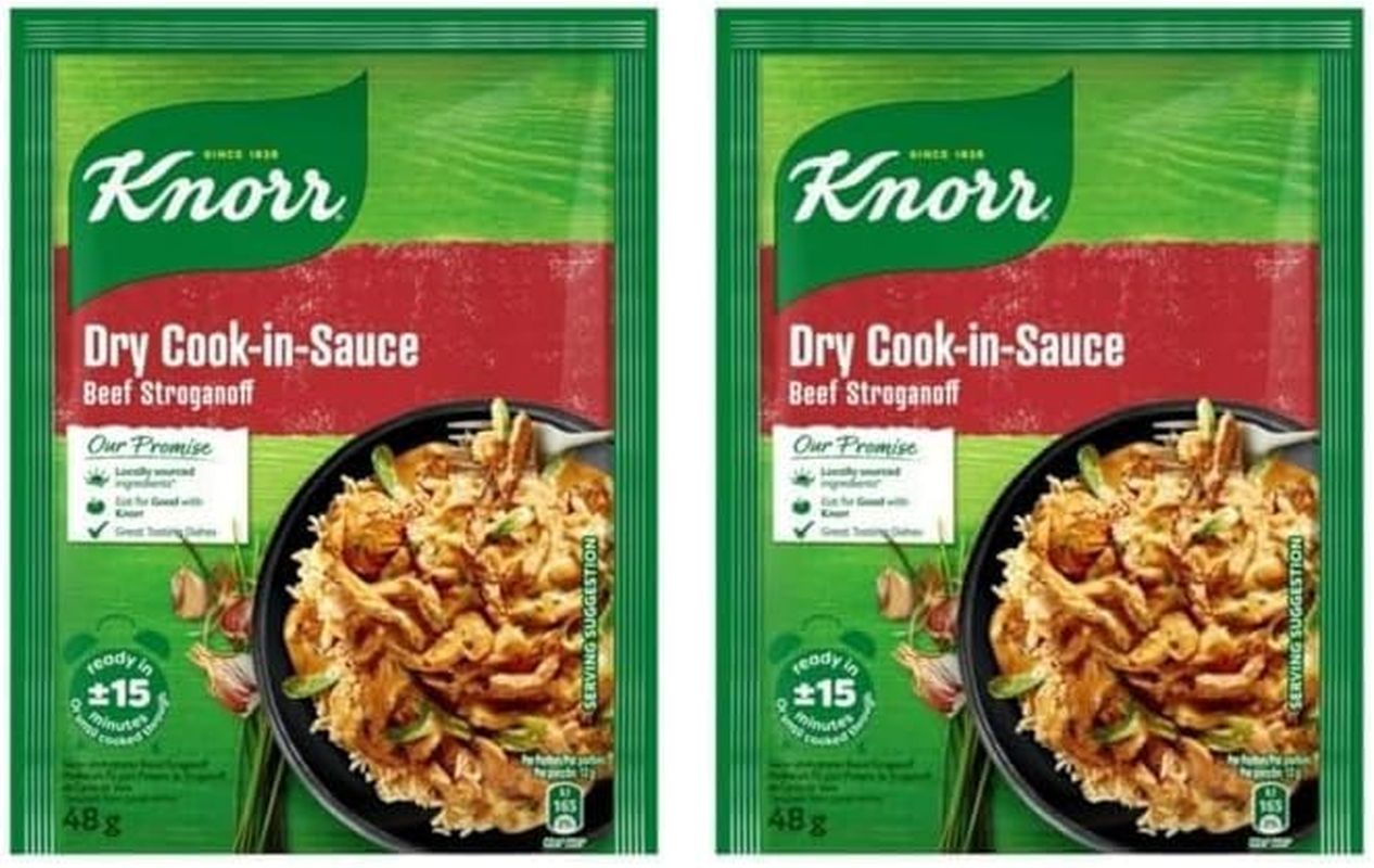 Knorr Beef Stroganoff Dry Cook in Sauce 48 G (Pack of 2)