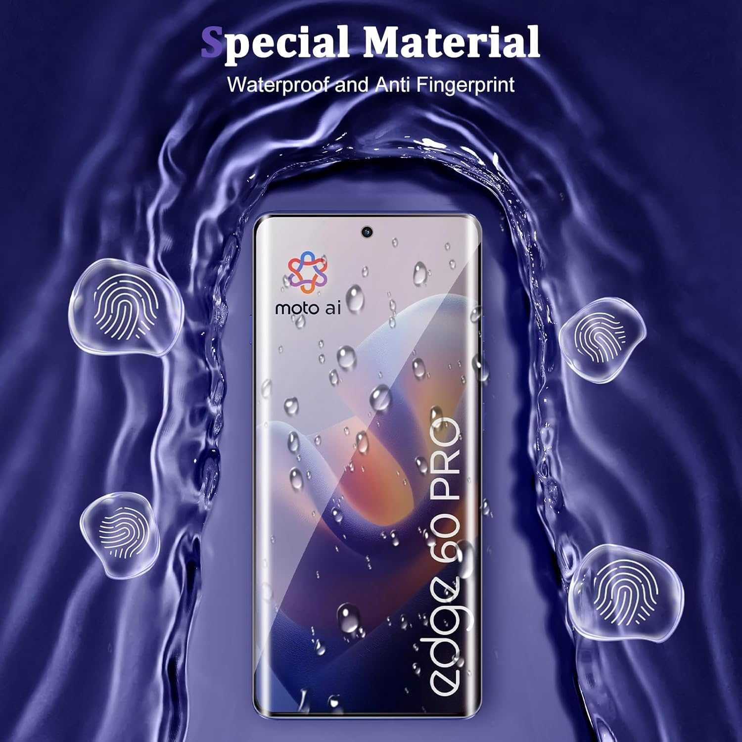 Heeyeal Pack of 2 Privacy Screen Protectors Compatible with Motorola Edge 60 Pro 5G, TPU Privacy Screen Protector, with Installation Tool, Scratch-Resistant Privacy Film for Motorola Edge 60 Pro 5G image number 4