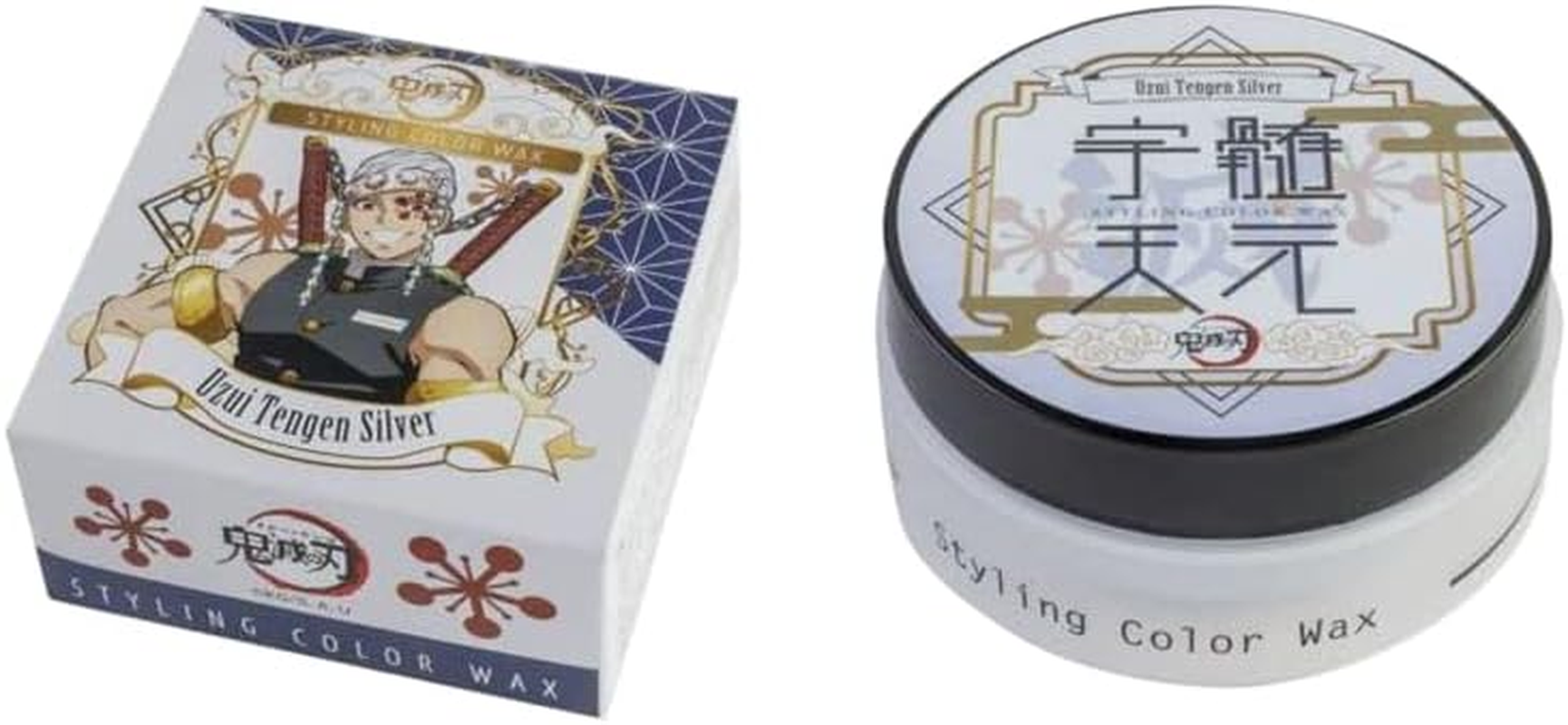 Bina Yakusho Devil Blade Styling Color Wax Umedaline Tengen, Silver, 1.8 Oz (50 G)