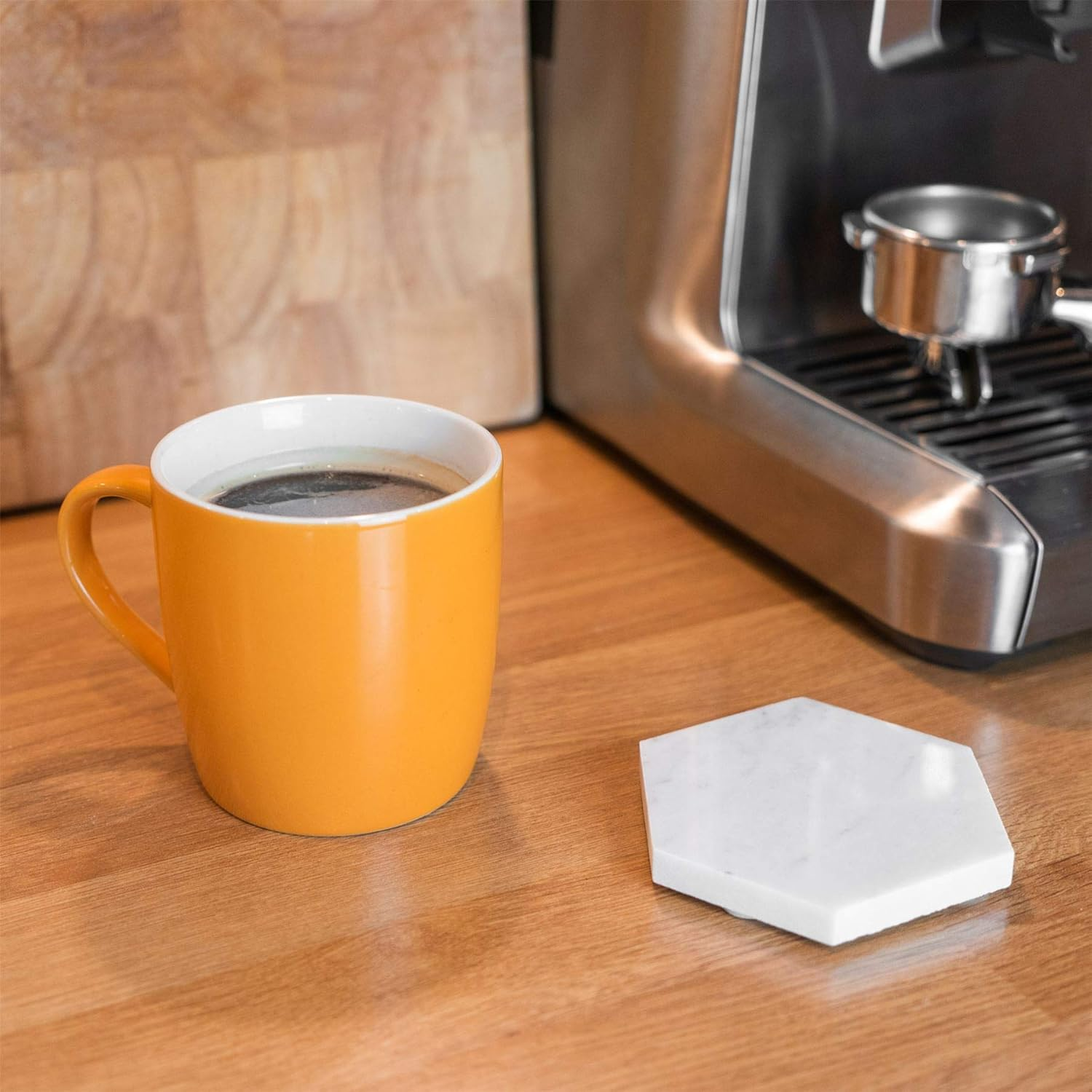 Argon Tableware Coloured Coffee Mugs - Yellow - 350Ml - Pack of 6 - Gloss Ceramic Stoneware Latte Cappuccino Cups Hot Chocolate Cups Colourful Mug Set with Handle - Gloss Green image number 2