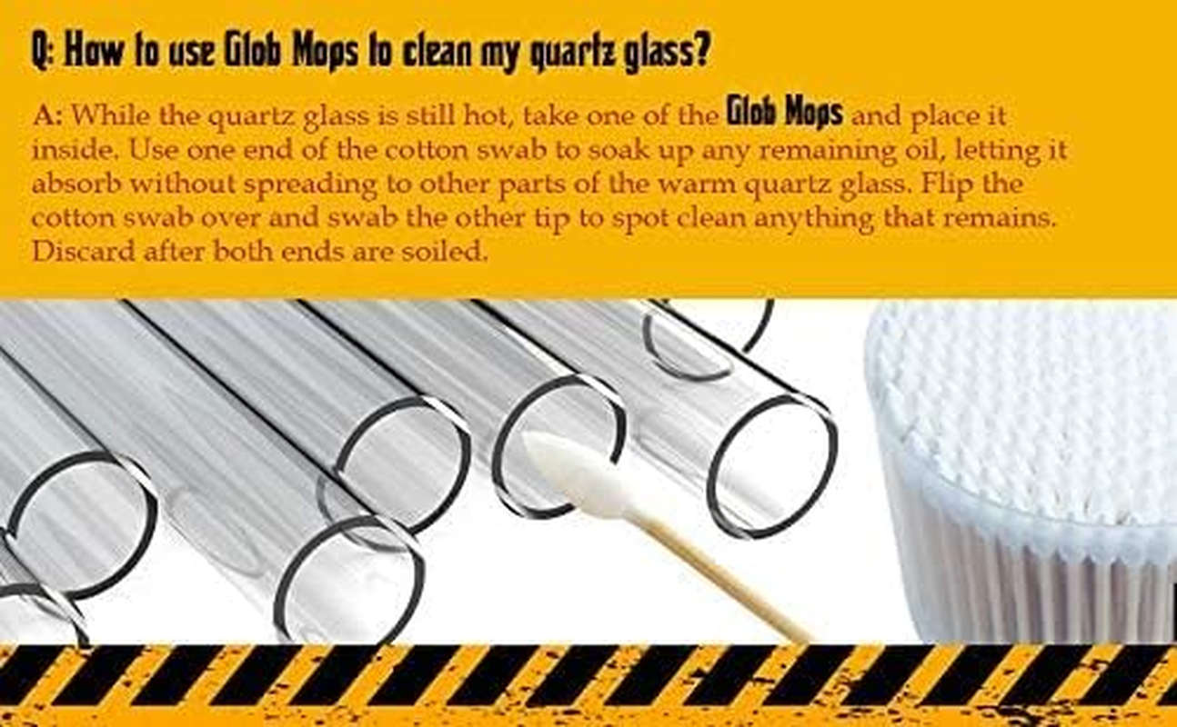 Glob Mops XL Cotton Swabs 2-Pack Bundle Extra Absorbent Eco-Friendly 600 Total Mops
