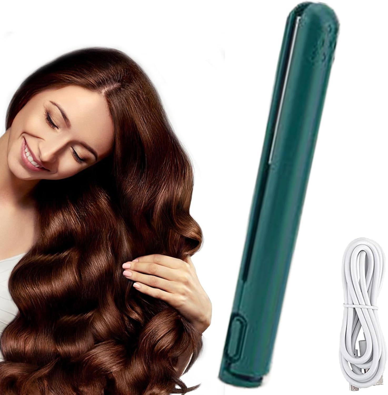 Travel Curling Iron Straightener | Small Hair Straightener Curling Wand,Hair Straightening Irons, Curling Flat Iron Hair Curling Tools, Hair Waver for Home Travel