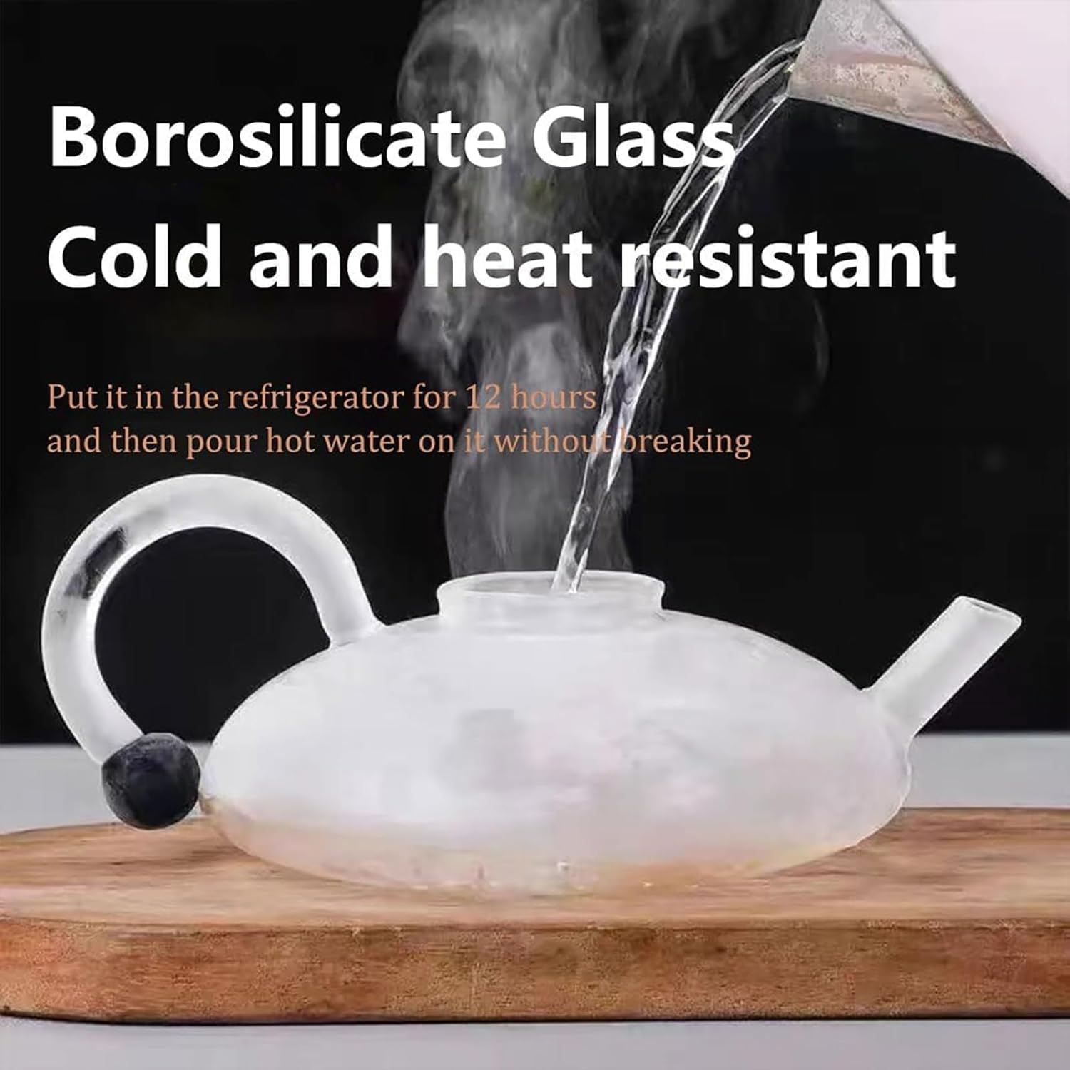 Innovessa Tea Pot, Sereno Filtration Teapot, 600Ml, Borosilicate Glass, Transparent, 5*10*15Cm/1.97*3.94*5.9In image number 5