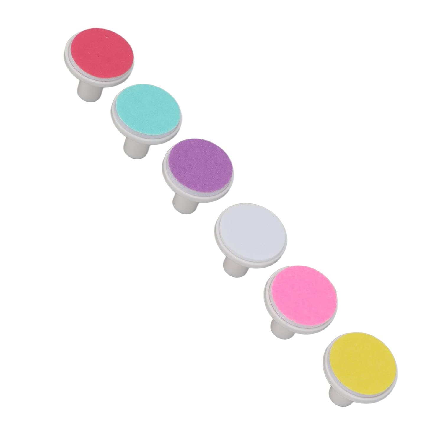 Baby Nail File Replacement Heads, Baby Nail Trimmer Electric Baby Nail Filer Electric 6Pcs Replacement Pads Professional Electric Nail File Grinding Heads Accessory image number 2