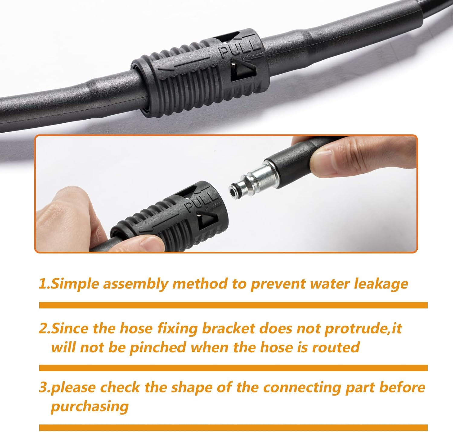 YUET 10M Extension Hose for Bosch Pressure Washer AQT Series High Pressure Washers Easyaquatak Universalaquatak, Click Plug Quick Connect SDS Fittings, Water Clean Pipe Replacement image number 6