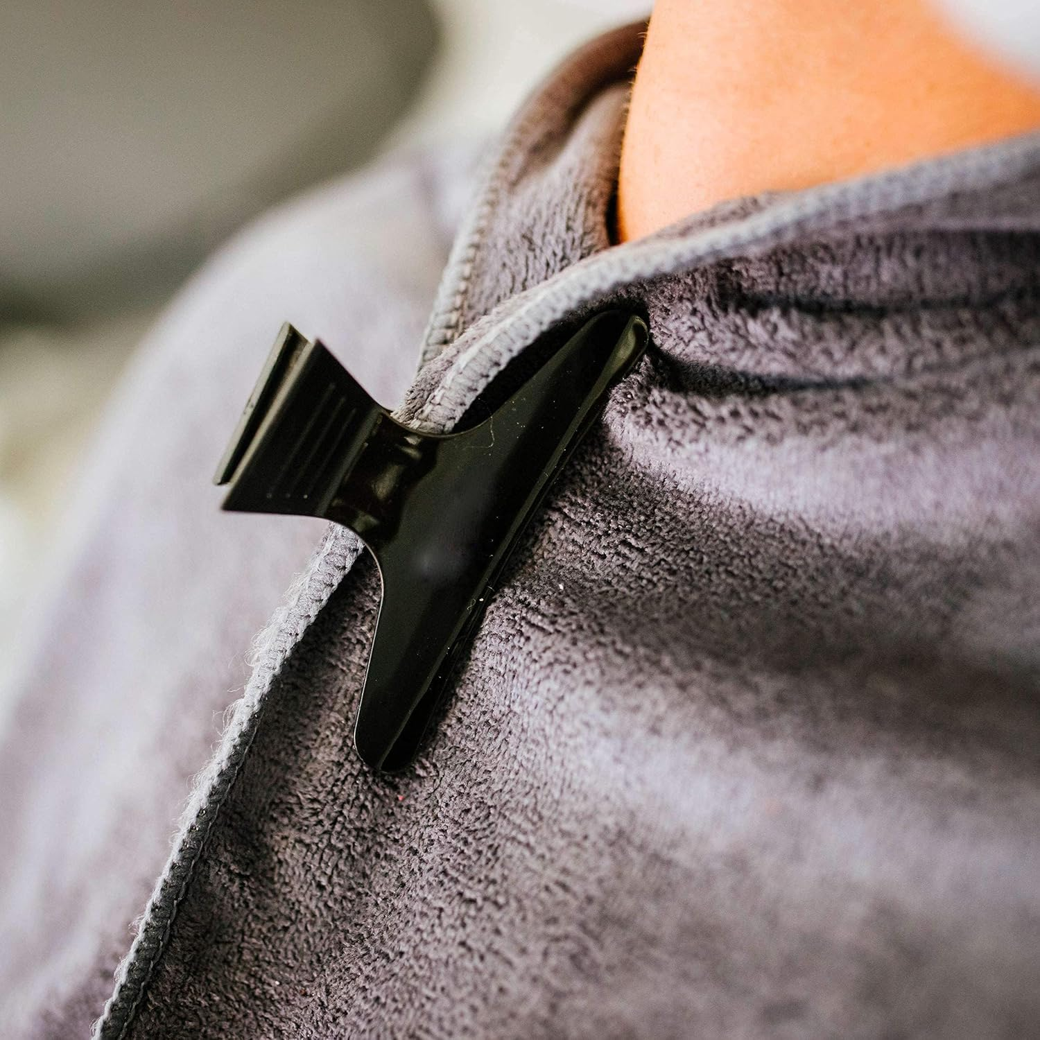 Butterfly Clips,12 PCS Black Butterfly Hair Clamps Hairdressers Butterfly Salon Clip Section Clips Hair Clampsfor Women Girls 8CM image number 5