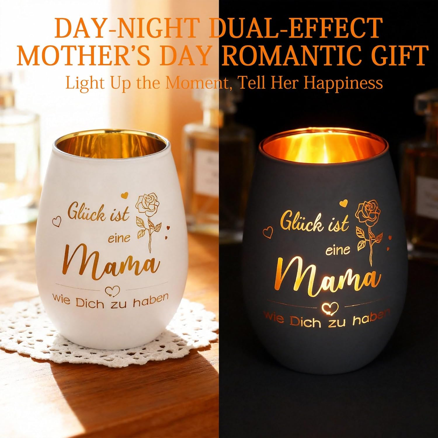 Lantern Mum, High-Quality Engraved Tea Light Holder Gifts for Women, Birthday Gifts for Mum image number 3