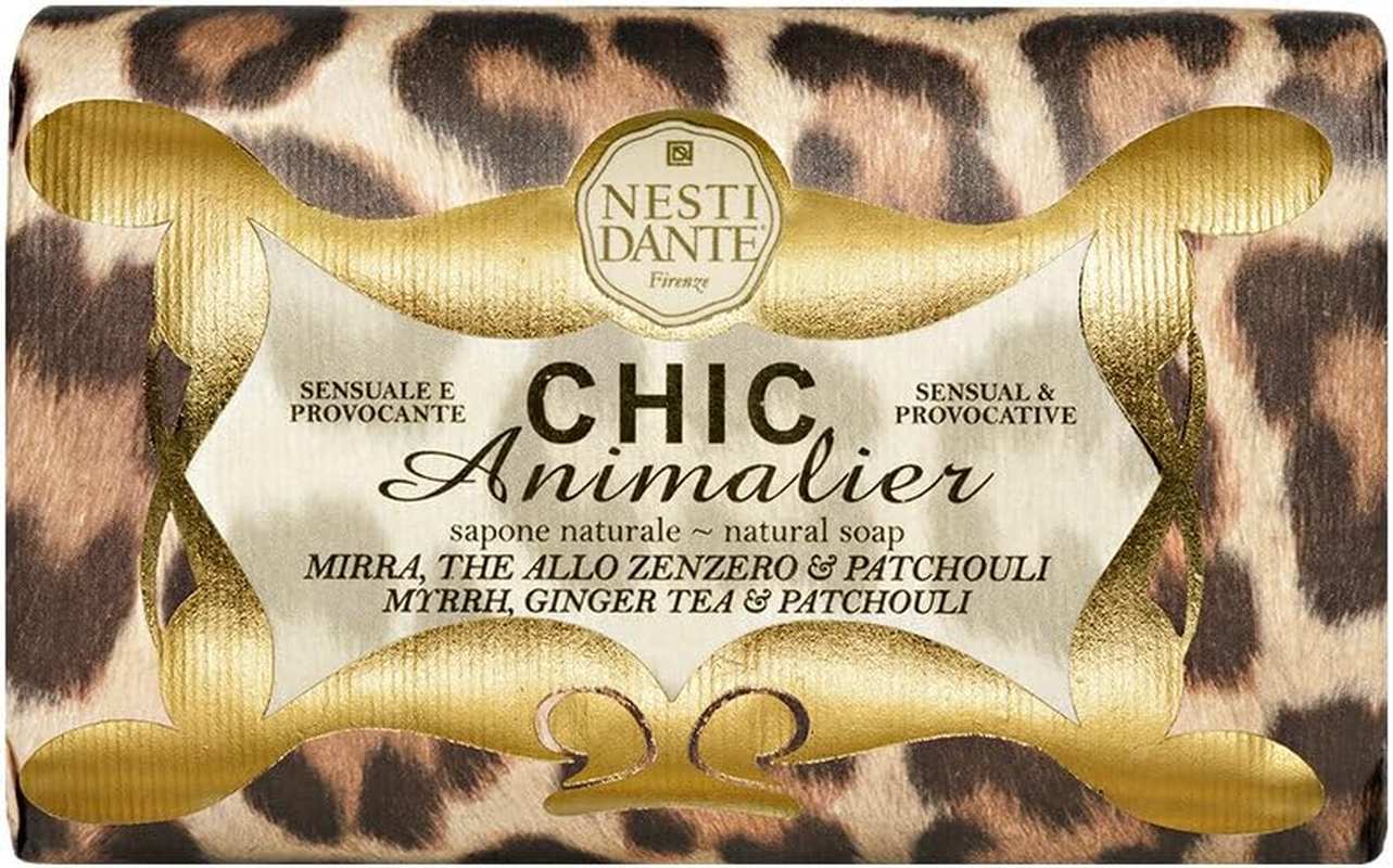 Nesti Dante Chic Animalier Natural Soap - Myrrh, Ginger Tea & Patchouli 250G/8.8Oz image number 5