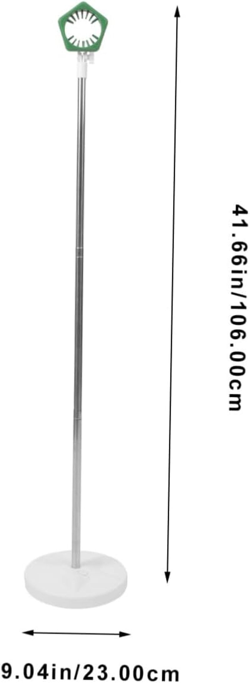 Hands-Free Hair Dryer Stand Adjustable 50-106Cm Height Floor-Standing Blow Dryer Holder Rack in Flexible Green for Bathroom and Travel Use