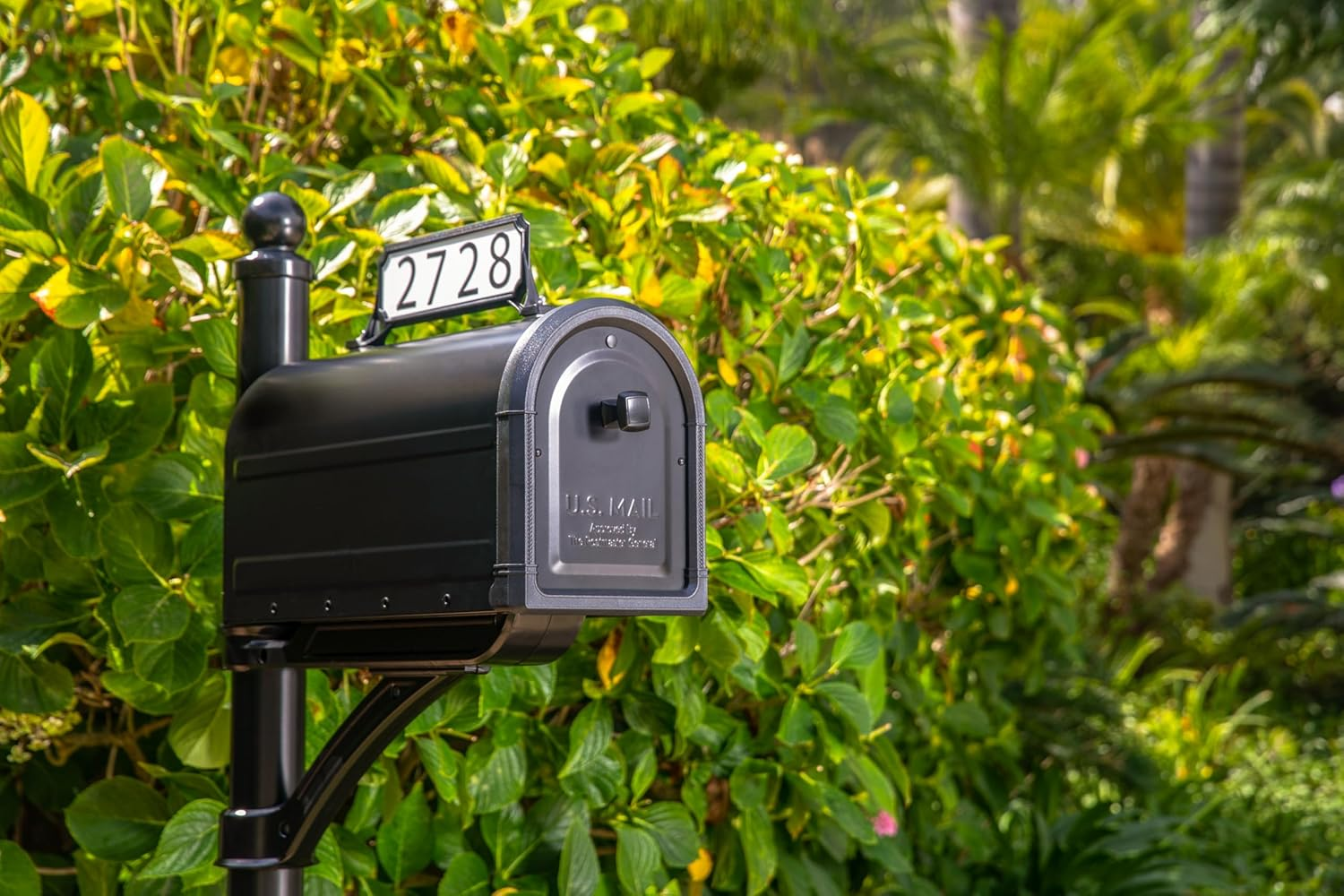 Architectural Mailboxes 3460B Manhattan Address Plaque, Small, Black image number 1