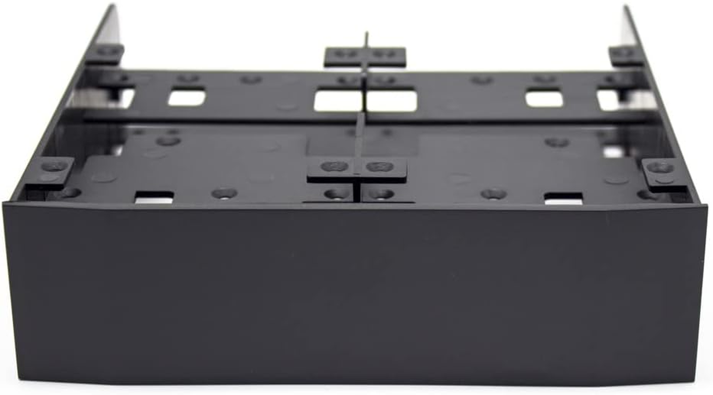 2.5/3.5 HDD/SSD to 5.25 Floppy Drive Bay Mounting Bracket for PC Black image number 5