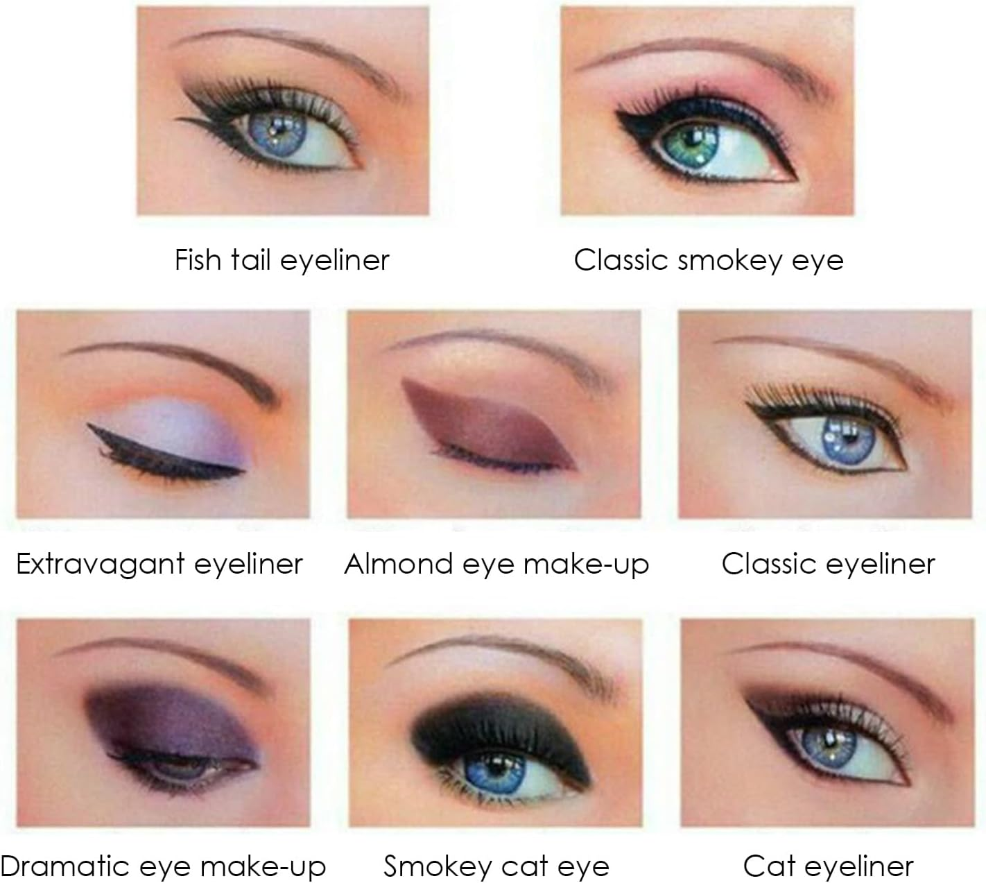 6 Pieces Simulated Eyebrow Stains and 1 Piece Eyebrow Template, Waterproof Eyebrow Stains, Multifunctional Eye Make-Up Templates, Beauty Tools.