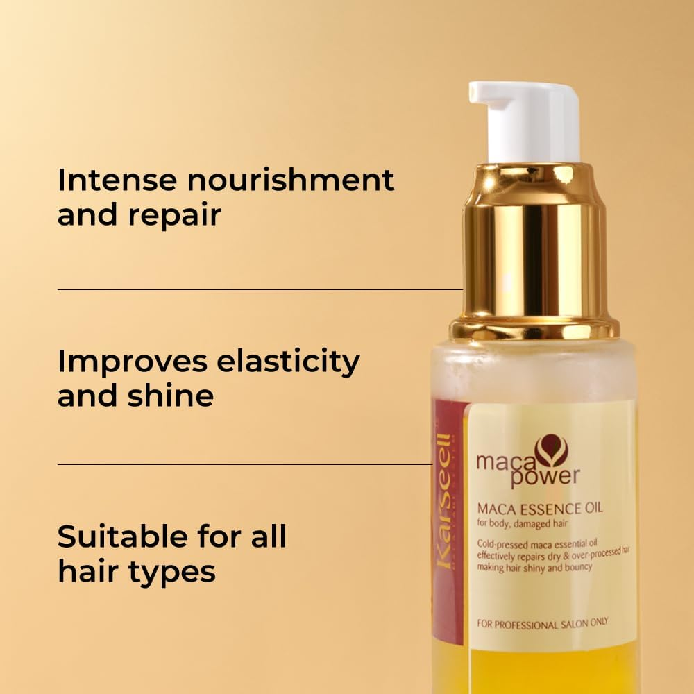 Karseell Collagen Hair Treatment Deep Repair Conditioning, Hair Mask Argan Oil Set for Dry Damaged Hair All Hair Types 16.9Floz + 1.69Floz image number 2