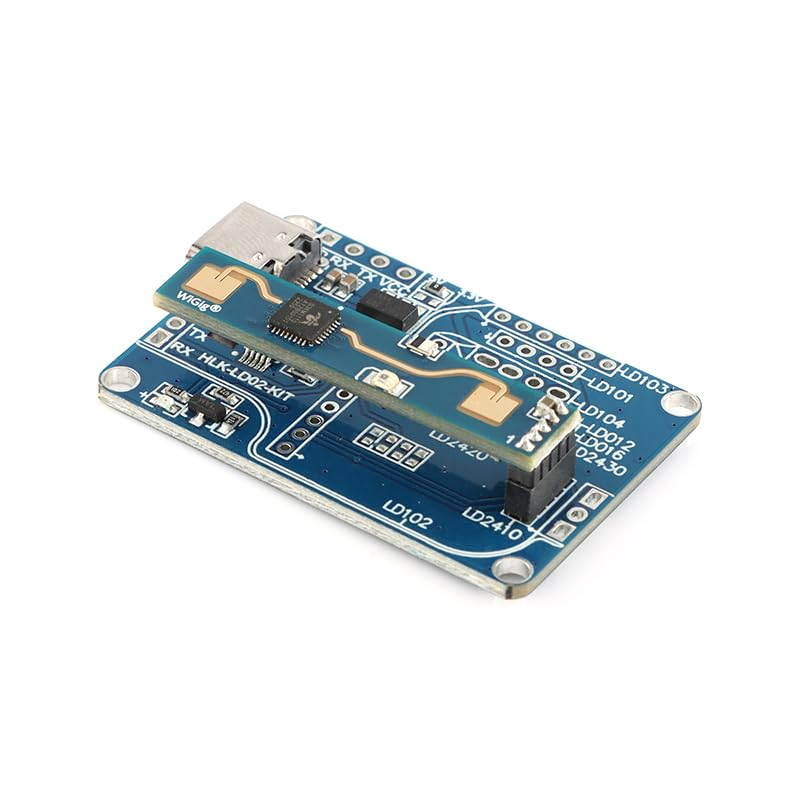 JESSINIE HLK-LD2410B 24Ghz Human Presence Radar Module Test Kit with Bluetooth LD2410 Smart Human Detection Sensor Module Board with Bluetooth Test Kit image number 3