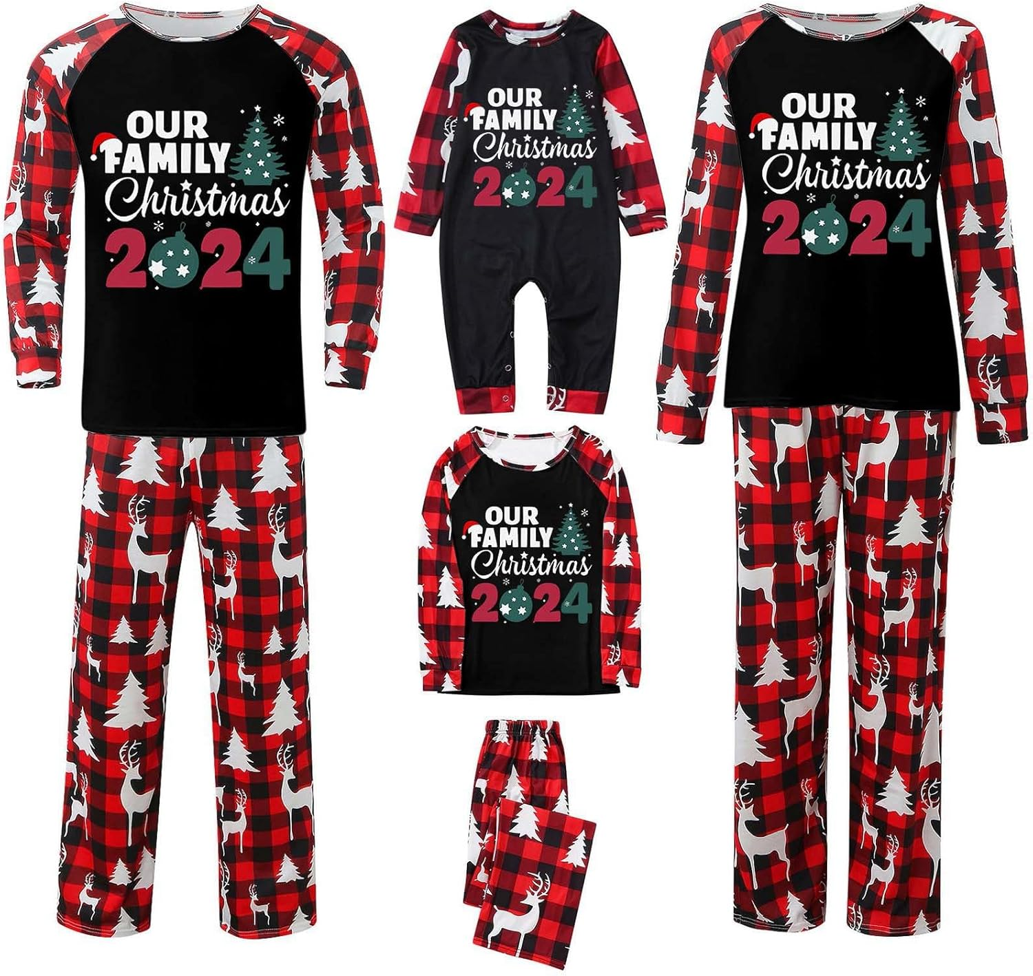 Family Christmas Pajamas Set, Matching Pjs Couple Christmas Pajamas Family Set, Holiday Matching Pajama image number 7