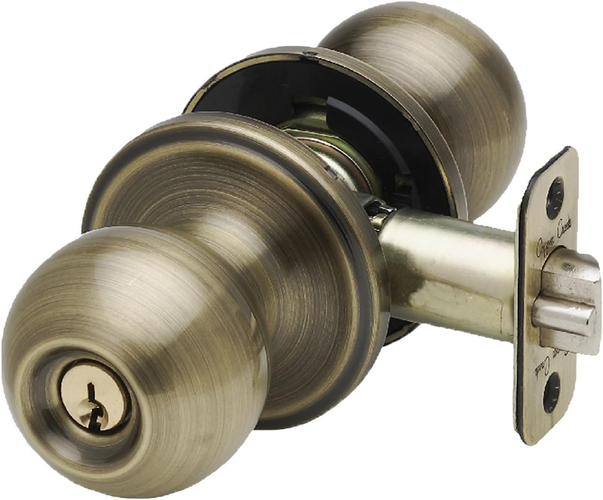 Copper Creek BK2040TB Ball Door Knob, Keyed Entry Function, 1 Pack, in Tuscan Bronze