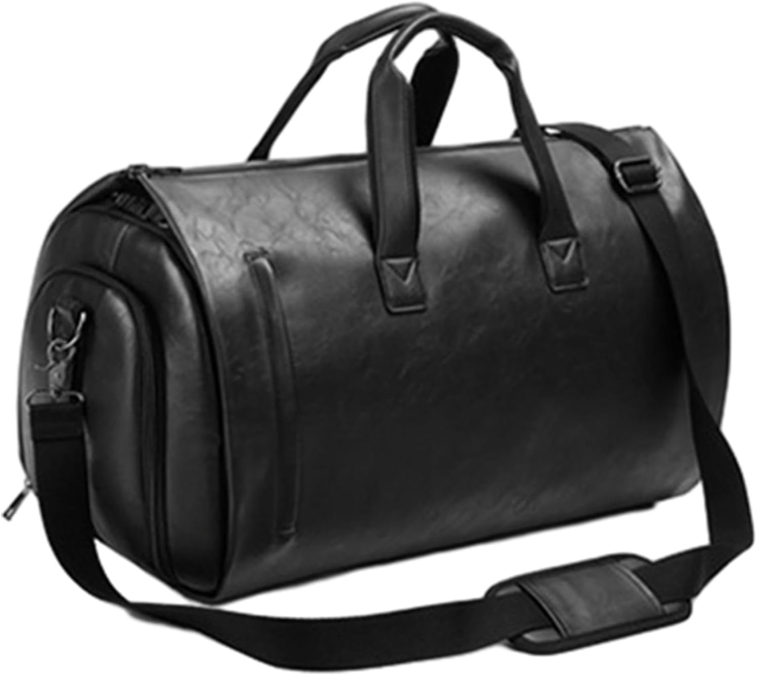 Leather Duffle Bag Business Travel Bag for Men Water Resistant Multipurpose Tote Shoulder Bag Luggage Bag with Shoes Compartment for Holiday