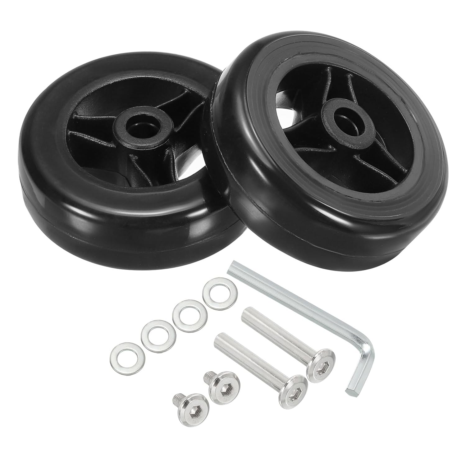 Uxcell Replacement Luggage Suitcase Wheels Repair Kit, 50Mmx16Mm Wear-Resistant & Mute 360 Swivel Caster Wheels image number 5