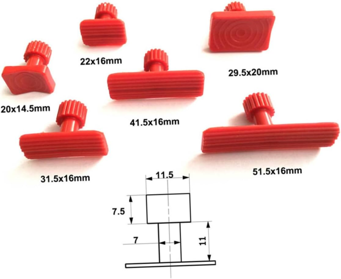 Beatifufu 6Pcs Dent Removal Tool Cups for Car Dents Easy to Use Gasket Puller for Automotive Repair and Hail Damage Fixing image number 2