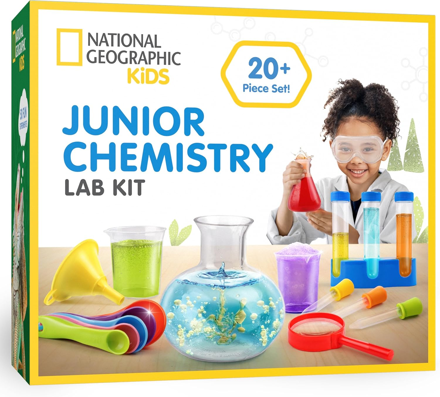 National Geographic Kids Junior Chemistry Set - Full Early Learning Lab Kit with 50 Science Experiments for Kids & 20+ Lab Tools, Chemistry Set image number 3