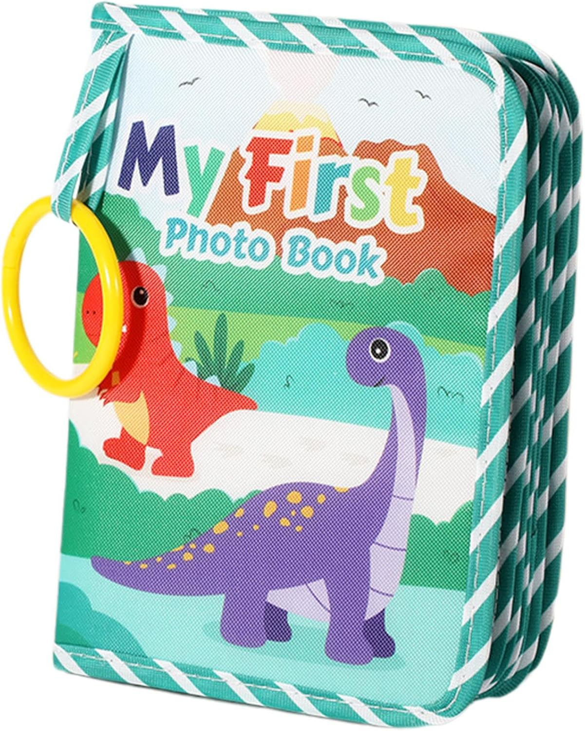 Baby First Photo Book - Keepsake with Mirror | Toddler First Family Album - for Cribs Bedtime Bedroom Holiday Strollers Home Travel Sleep Pregnancy Girls Boys Parents image number 1