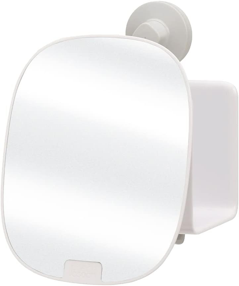 Joseph Joseph Easystore Compact Shower Shelf with Adjustable Mirror - White image number 1