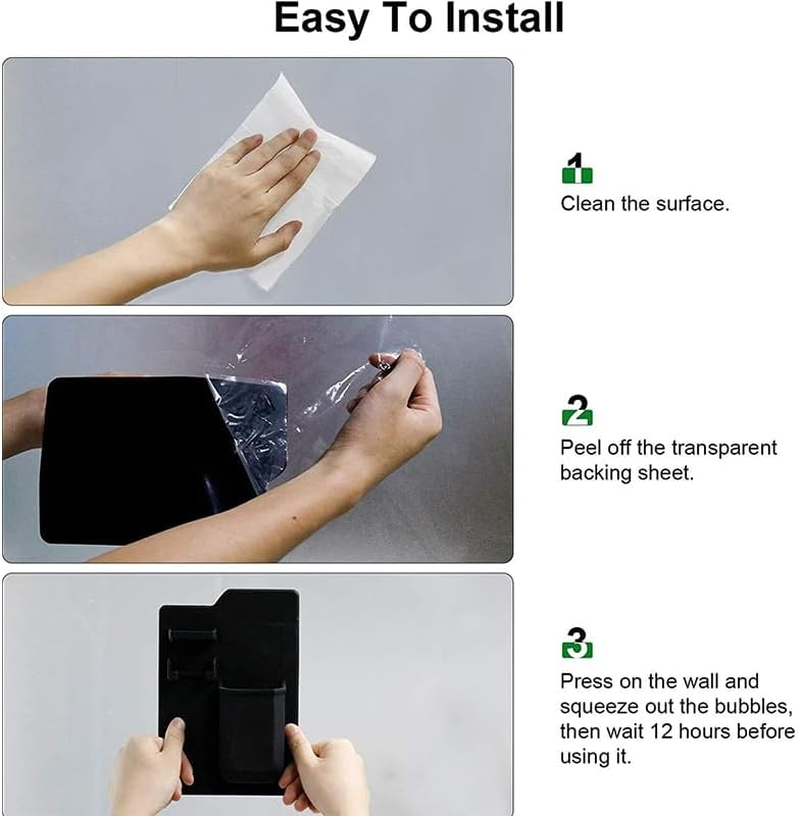 Shower Toothbrush Holder for Bathroom,1Pc Silicone Toothbrush and Razor Holder,Silicone Toothbrush Holder Shower Razor Holder for Bathroom Hanging (Black)