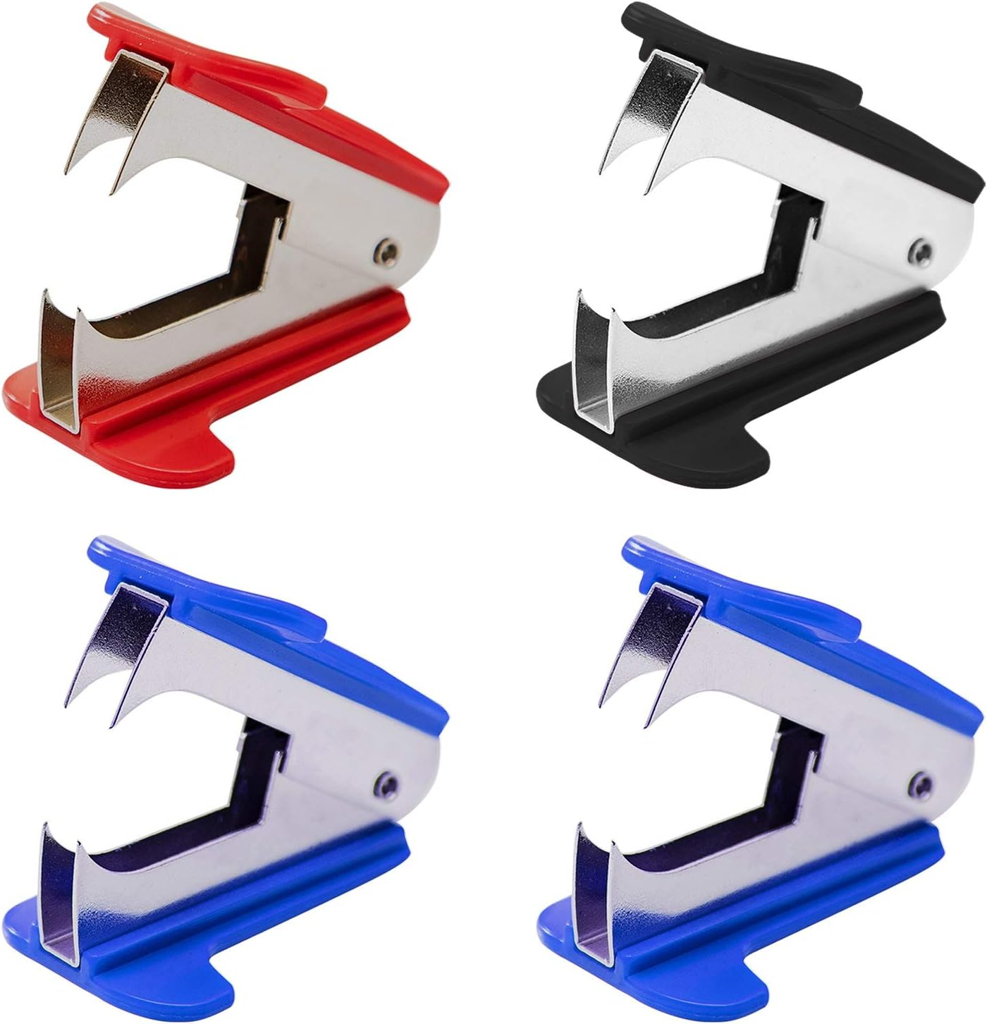 Staple Removers, Staple Pull Tool Family School Office Staple Remover Tool with Plastic Grip (Multicoloured) image number 4