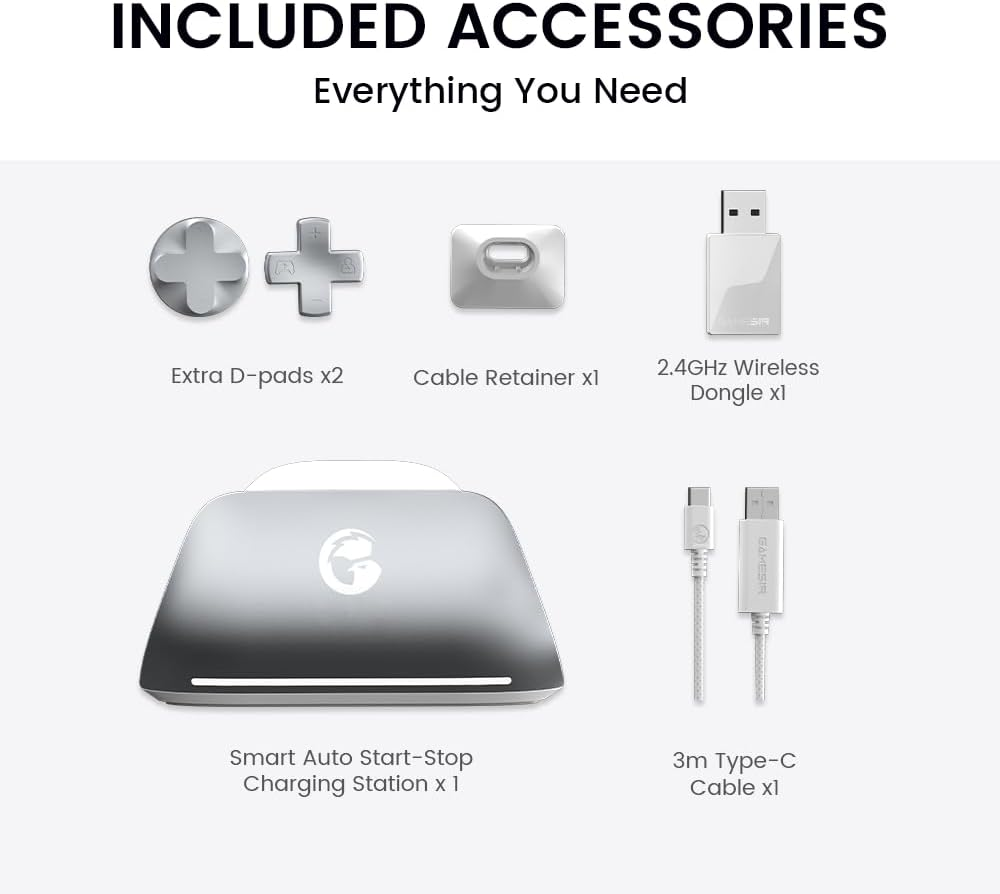 Gamesir G7 Pro Controller for Xbox Series X|S, Xbox One & Windows 10/11, Plug and Play Gaming Gamepad with TMR Sticks, Hall Effect & Clicky Trigger Stops - White image number 4