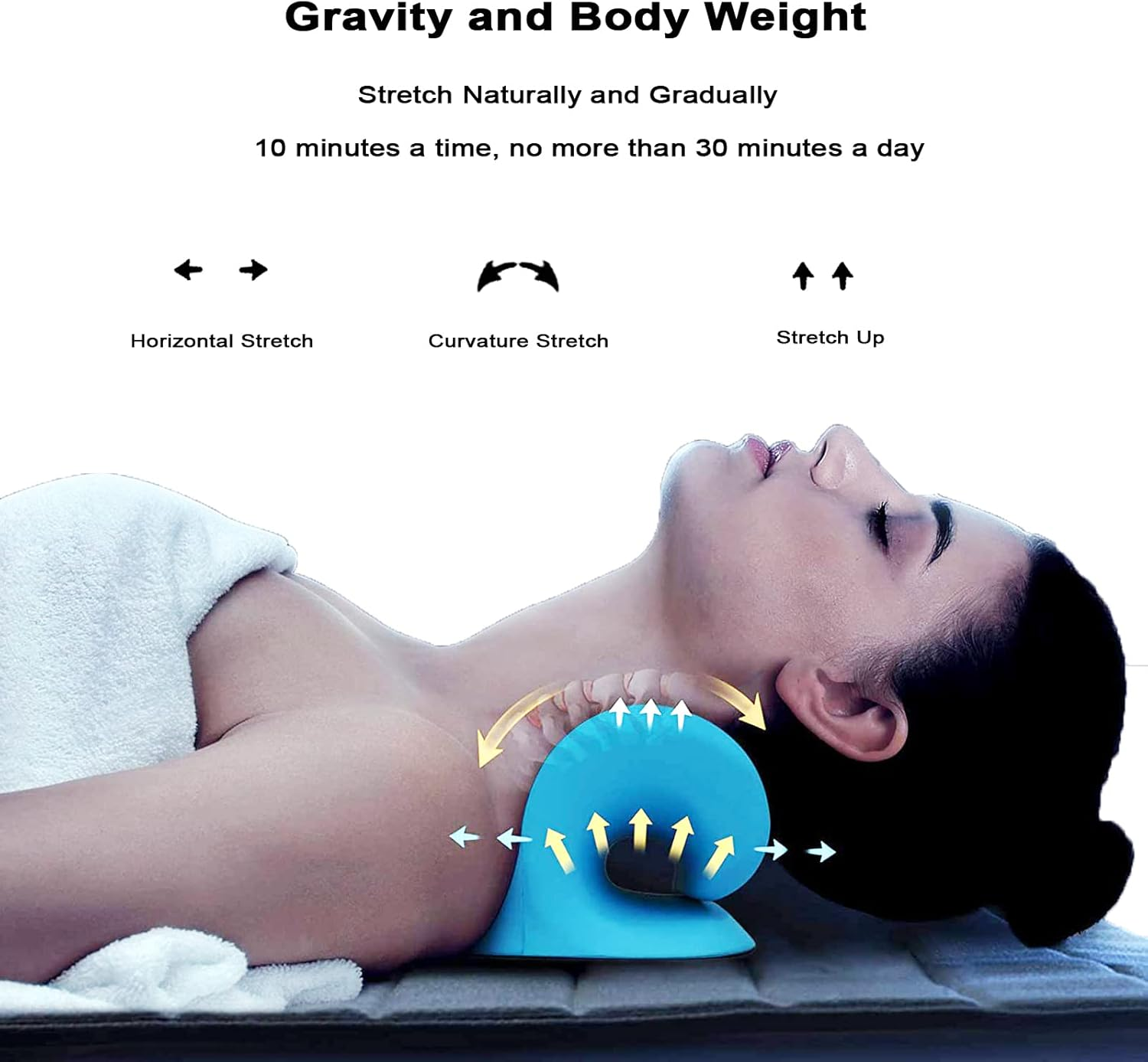 Neck and Shoulder Relaxer for Release Neck Pressure and Muscle Tensions, Neck Stretcher and Shoulder Massager for Relax 10 Minutes a Day image number 5