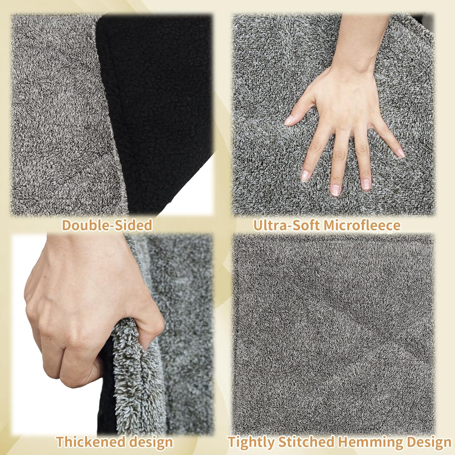 Self-Warming Cat Bed Pad, Self-Heating Cat Bed Mat Thermal Blanket for Indoor Cats & Dogs (L:75 * 50Cm) image number 4