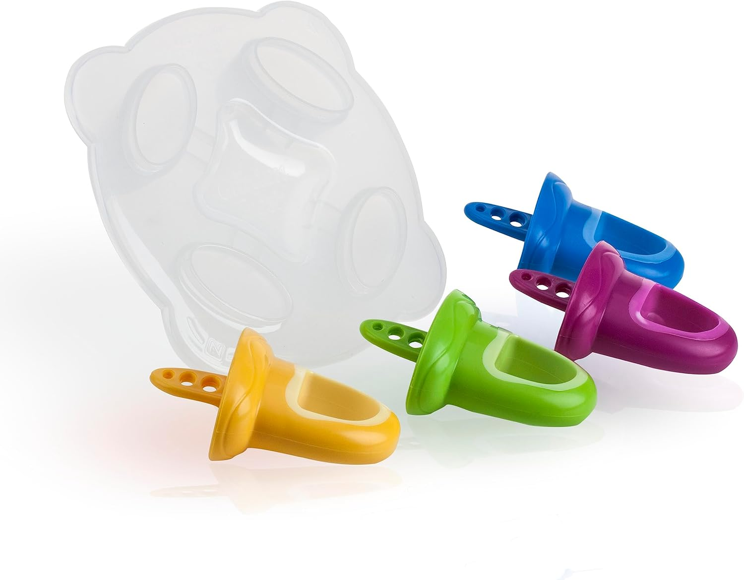 Nuby Garden Fresh Fruitsicle Frozen Pop Tray,Multicolored 1Set 4 Handle image number 5