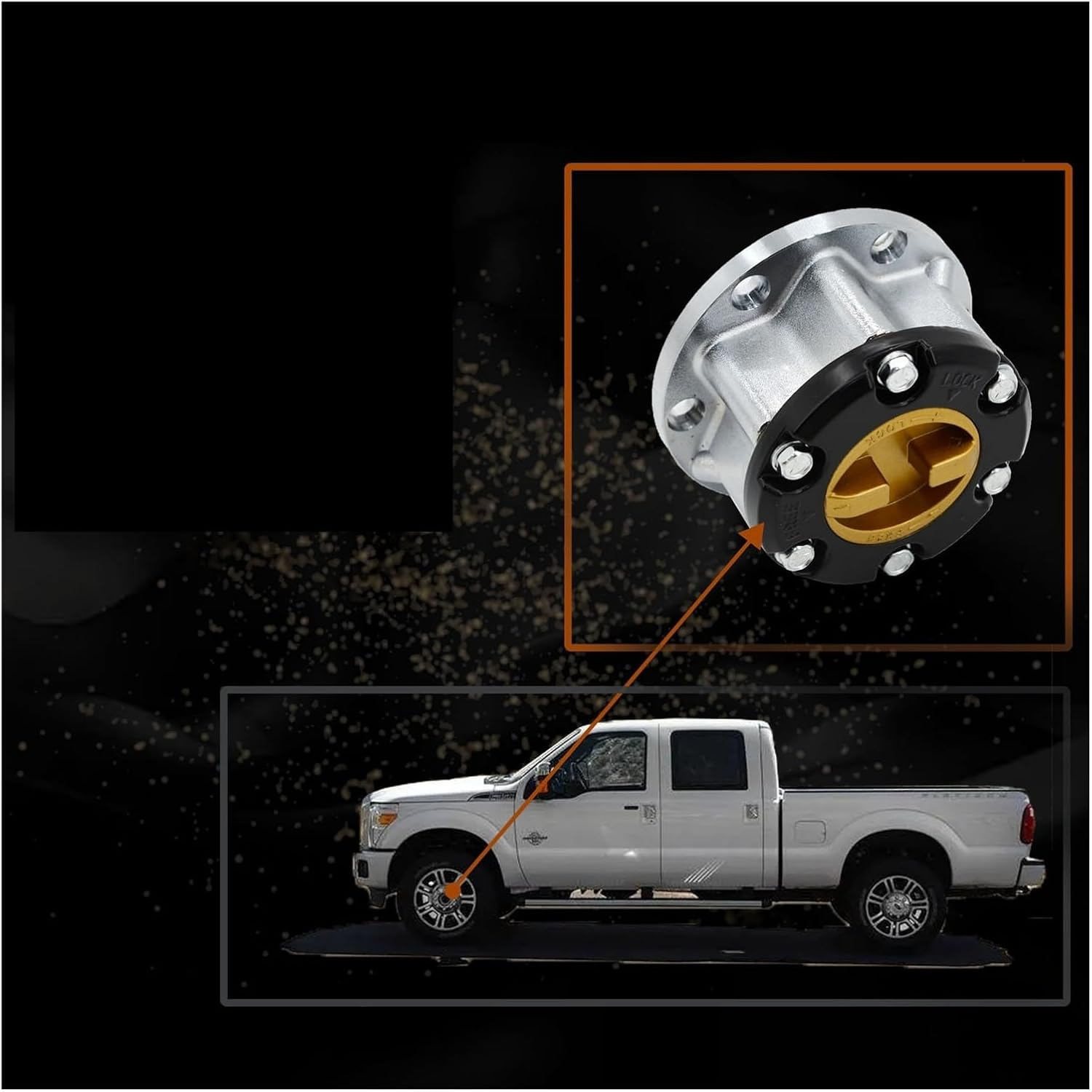 VMDWAQ Fit for Suzuki Samurai SJ413 Mechanical Hubs Free Wheel Locking Hubs Vitara Jimny SJ410 X90 4381060A00 26 Spline image number 3