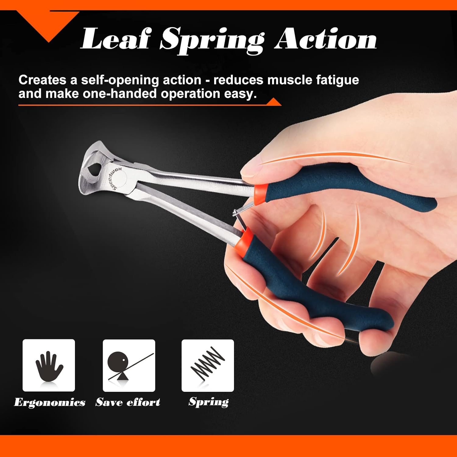 SPEEDWOX End Nippers Long Reach 5-1/2 Inch Mini End Cutting Pliers End Cutters Fine Precision Professional Wire Cutter for Hard to Reach Confined Spaces High Leverage Reduce Efforts Pull Nails Brads