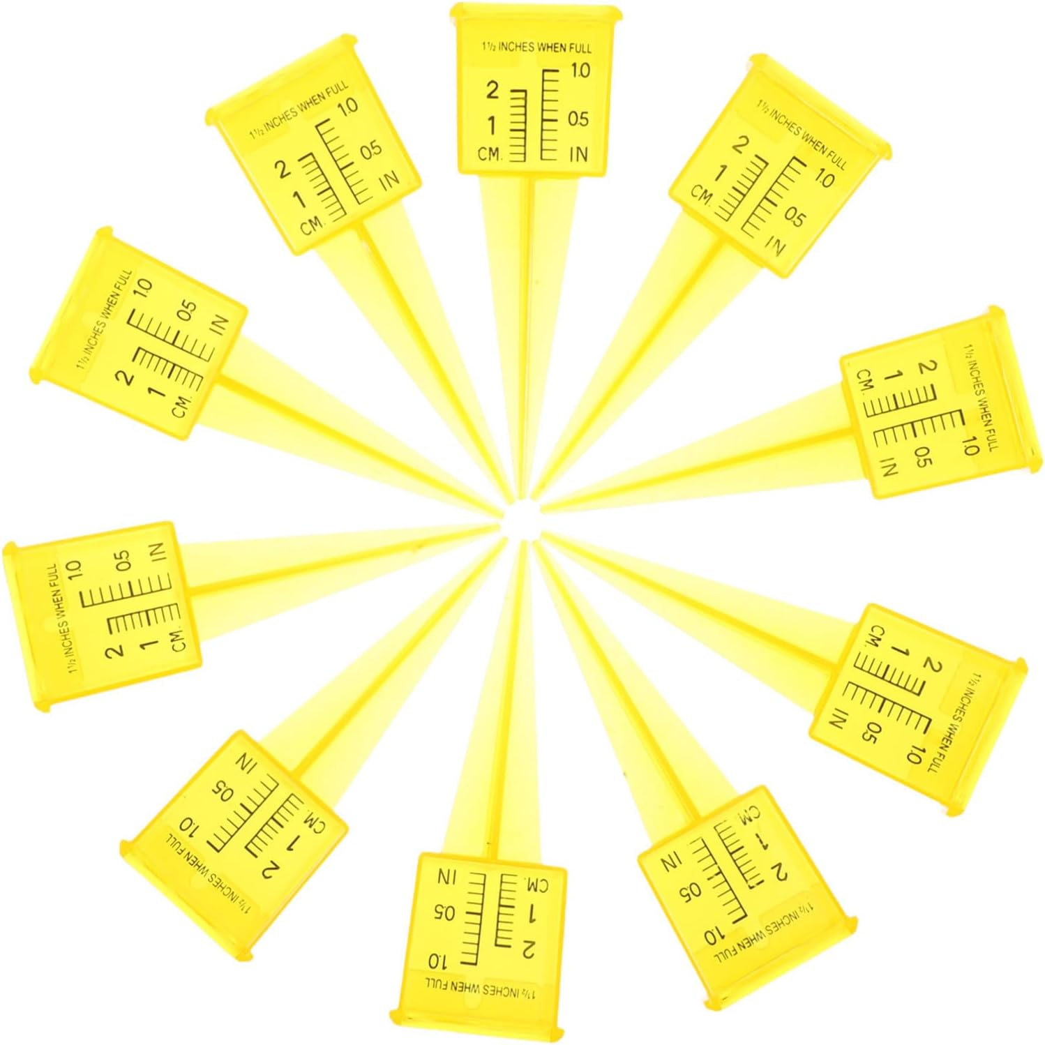 Balacoo 20Pcs Wide Mouth Sprinkler Water Gauge for Garden Rainfall Monitoring Weatherproof Outdoor Rain Measurement Tube Accurate Water Level Tool for Lawn and Patio image number 6