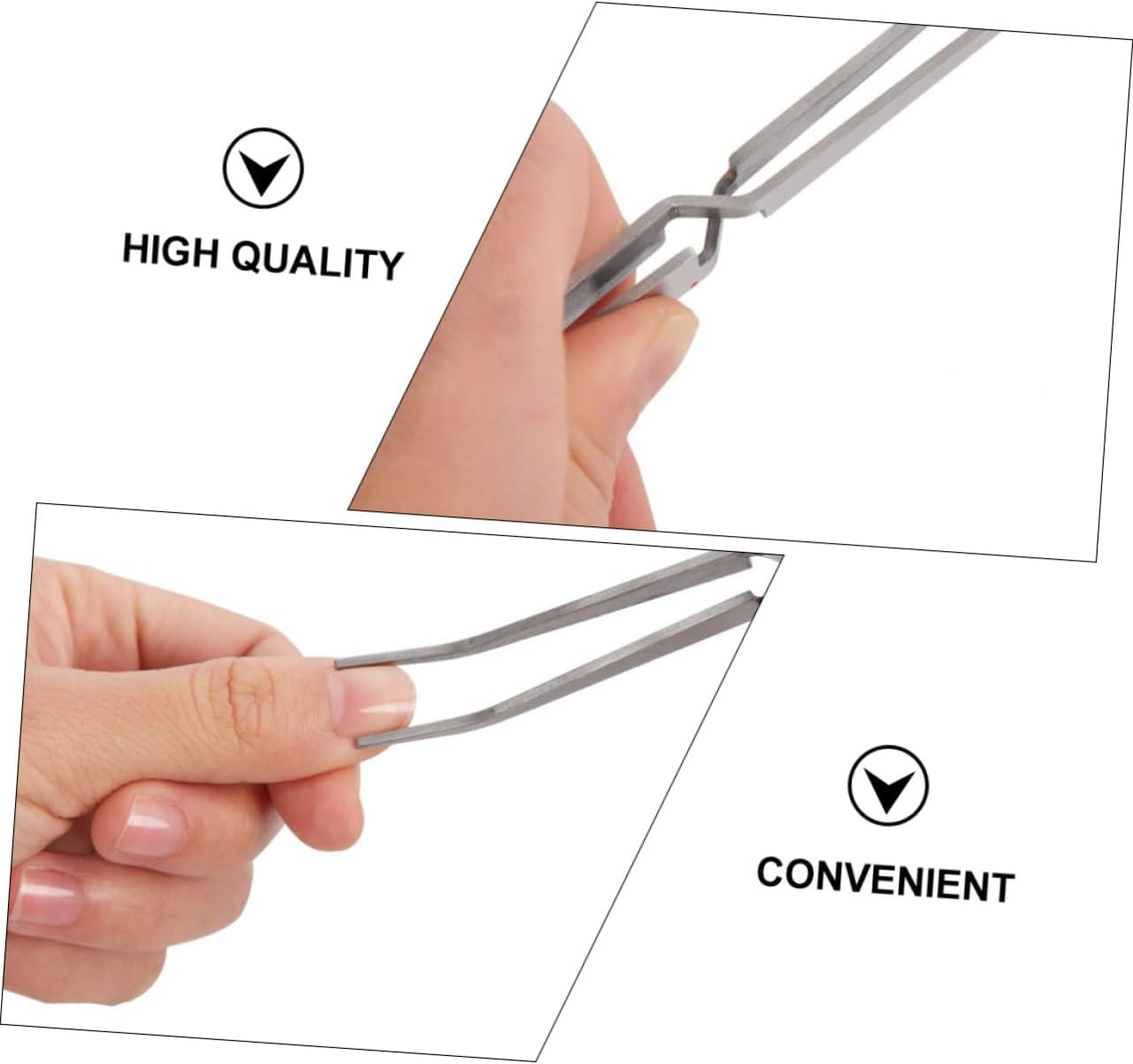 SAFIGLE 2Pcs Quality Stainless Steel Nail Art Pincher Multipurpose Manicure Shaping Clip for Travel image number 6