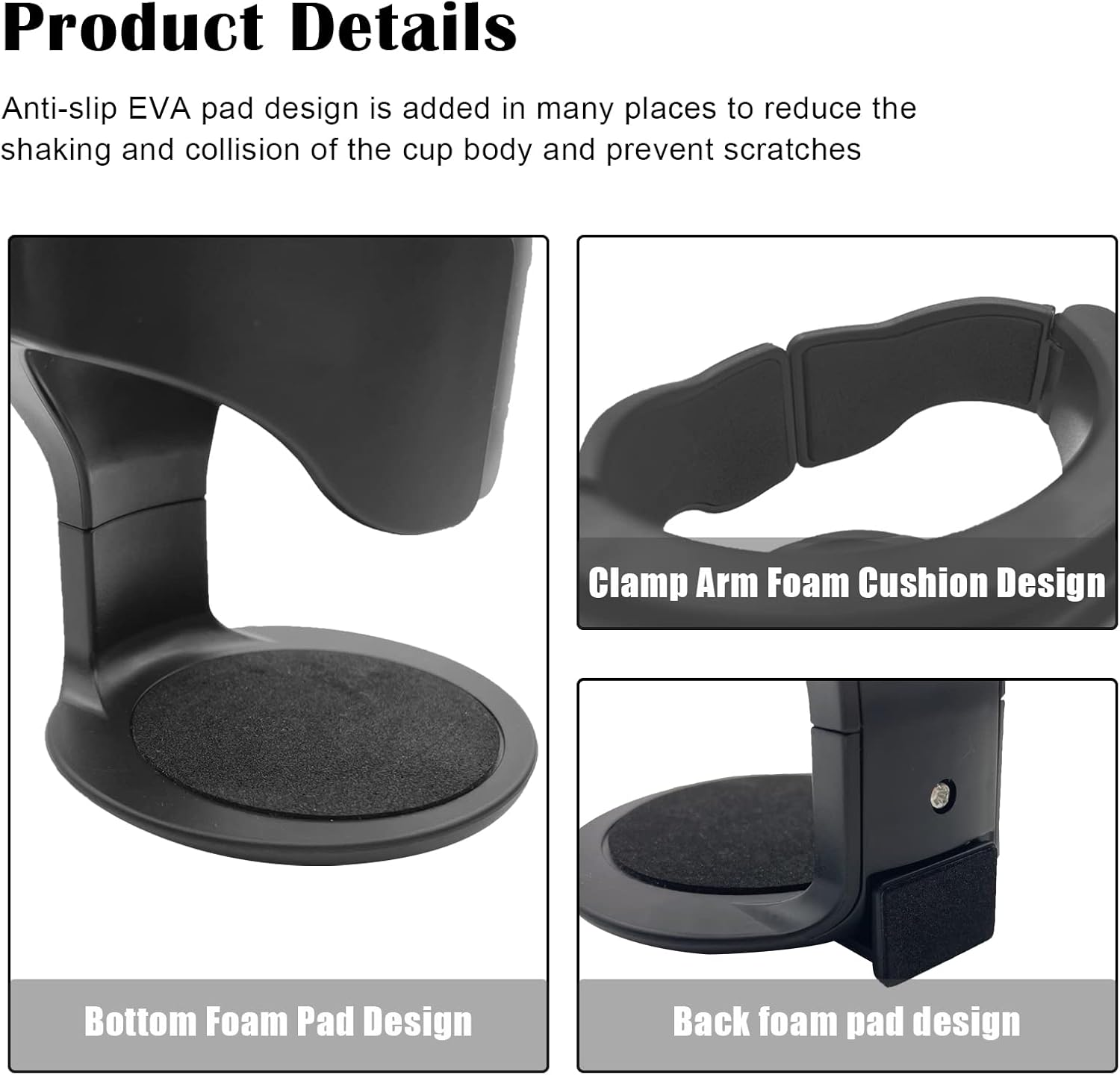 Universal Car Air Vent Cup Holder - Adjustable Mount with Clips for Water, Coffee, Juice, and Tea Bottles image number 1