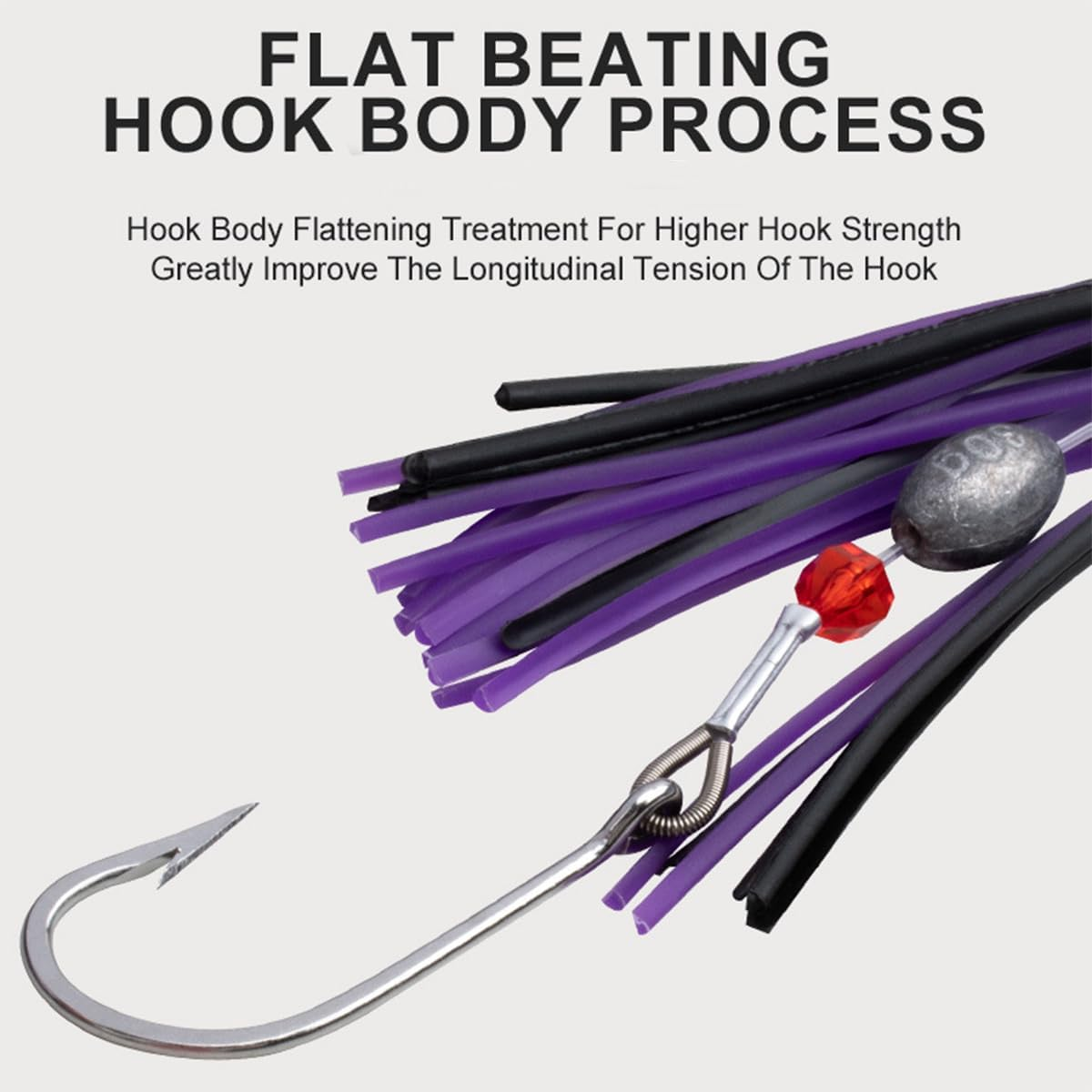 AIMALL Sea Bait Lure - 210G Deep Water Propeller Trolling Bait, 6" 3D Bionic Fish Eyes, UV Light Effect, Marlin and Mackerel Fishing - Blue Pink image number 3