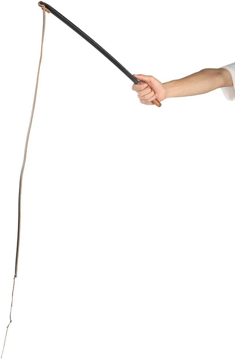 Dog Whip Pet Training Stick, Durable Leather Dog Training Whip, Dog Teaser Wand Outdoor Playing, Foster Discipline and Behavior for Medium Large Dogs image number 1
