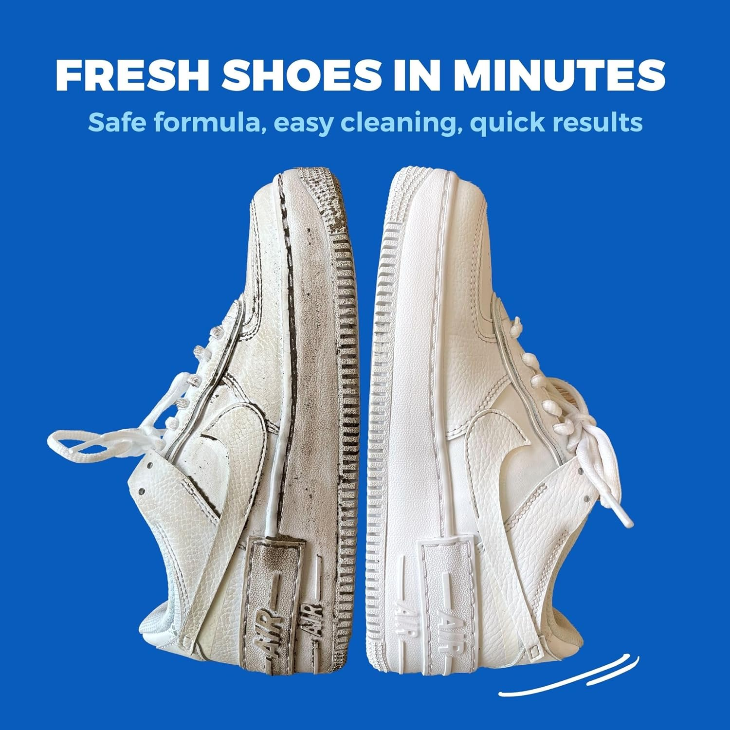 Shoozas Foam Shoe Cleaner - No Water Needed, Quick Dry, Non-Toxic, Safe on All Materials