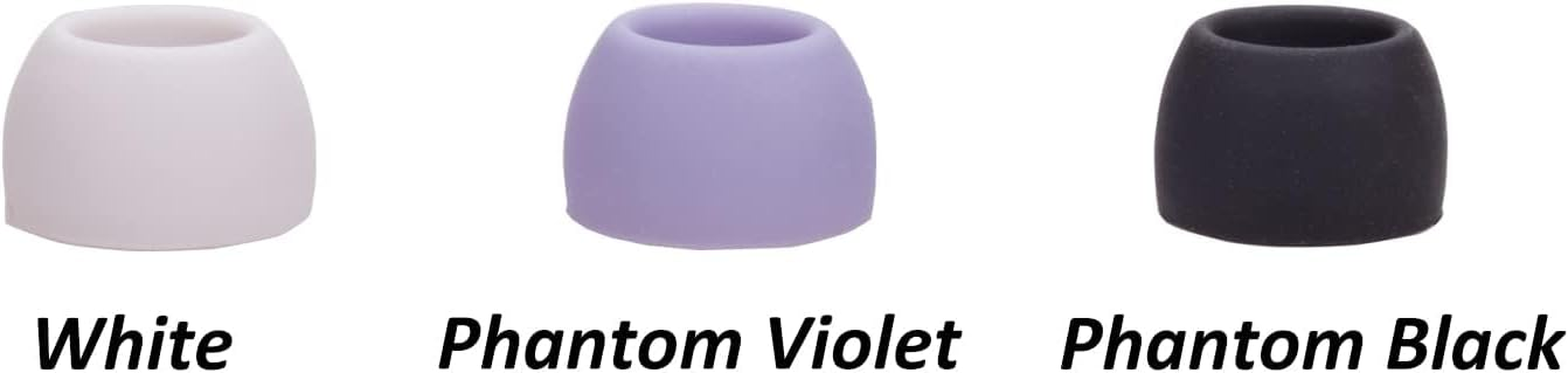 Replacement Silicone Tips Earbuds Eartips Set for Samsung Galaxy Buds Pro Headphones Fit in Case Ear Tips, S/M/L 3 Size 6 Pairs Soft Eartips for Galaxy Buds Pro Wireless Earbuds (Phantom Violet) - Violet image number 5