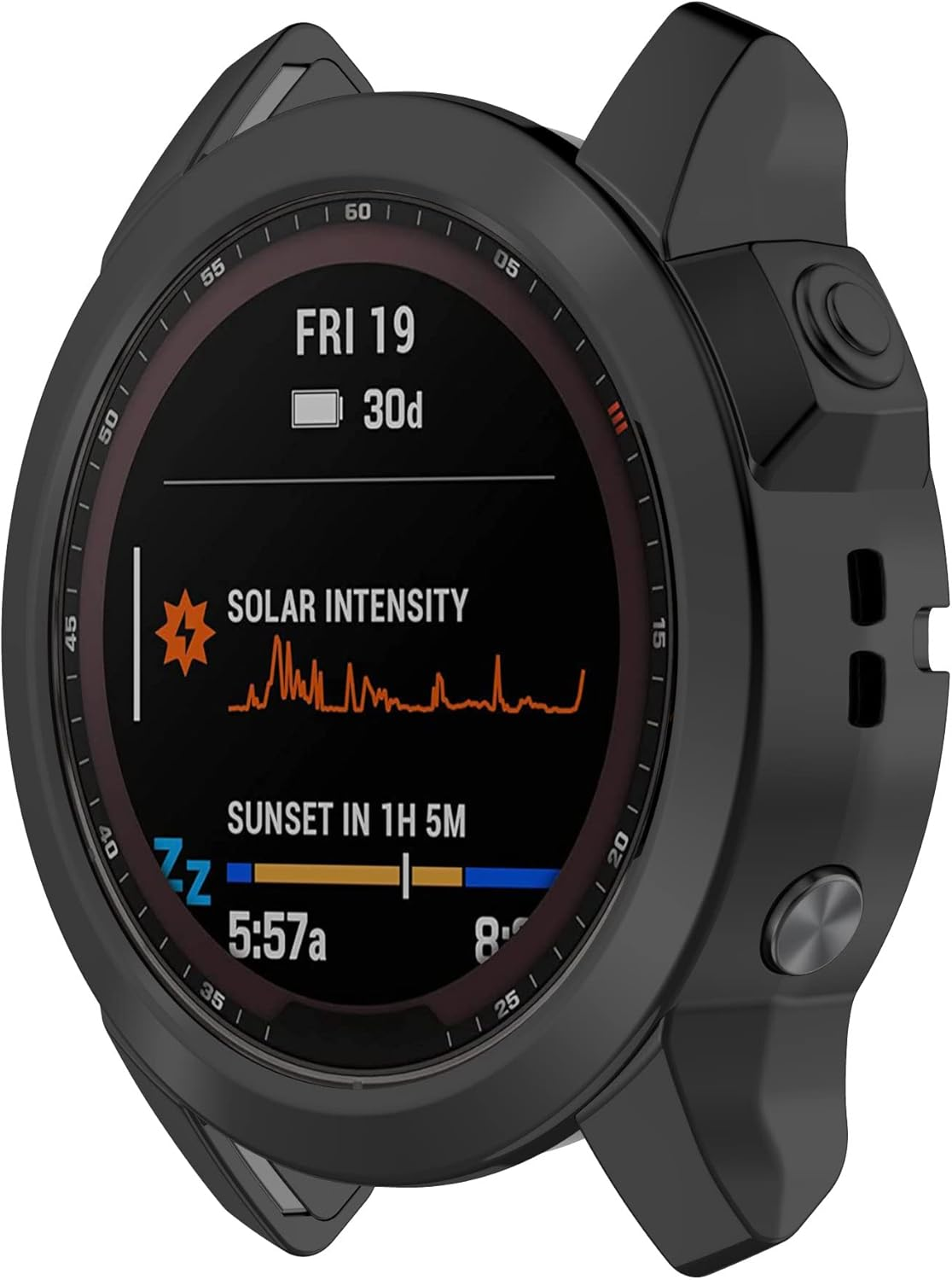 Chofit Cases Compatible with Garmin Epix Pro (Gen2) 47Mm Case, TPU Coated Protective Case for Epix Pro (Gen2) 47Mm (Not for 42Mm/51Mm) (Black) image number 4