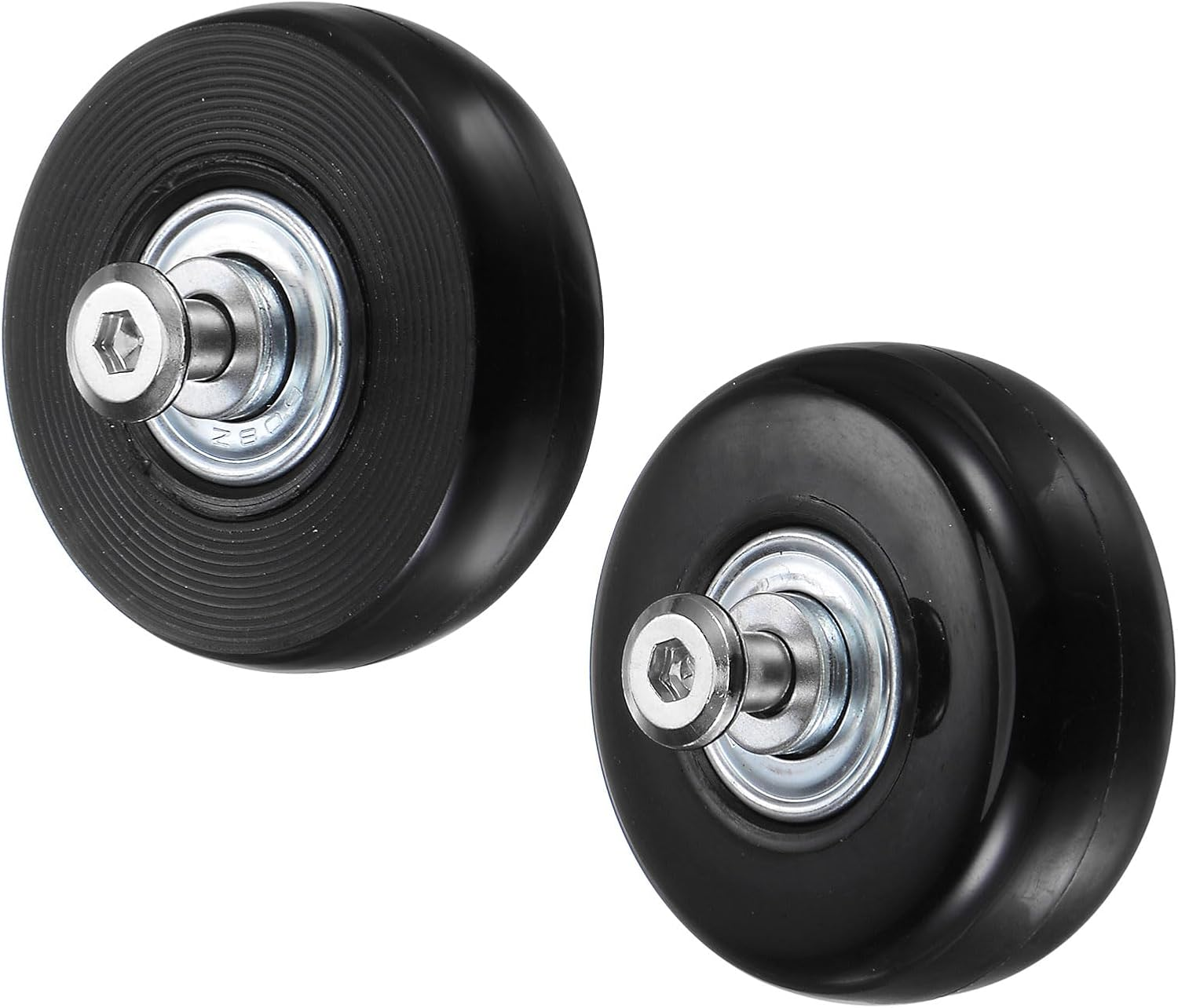 Uxcell Replacement Luggage Wheels 43X18Mm Suitcase Wheel Repair Kits Include 4 PU Bearing Wheels & Washers, Wrenches & Axle Screw for Trolley Bag, Inline Skate and Caster Board image number 1