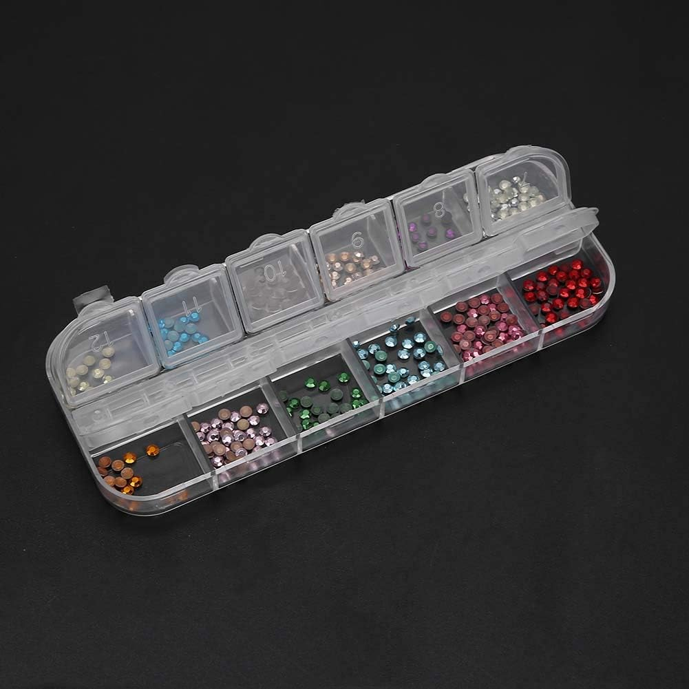 Glitter 12 Models DIY Manicure Decors, Rhinestones Nail Decorations, Shiny DIY Nail Rhinestones, Glitter Rhinestones image number 3