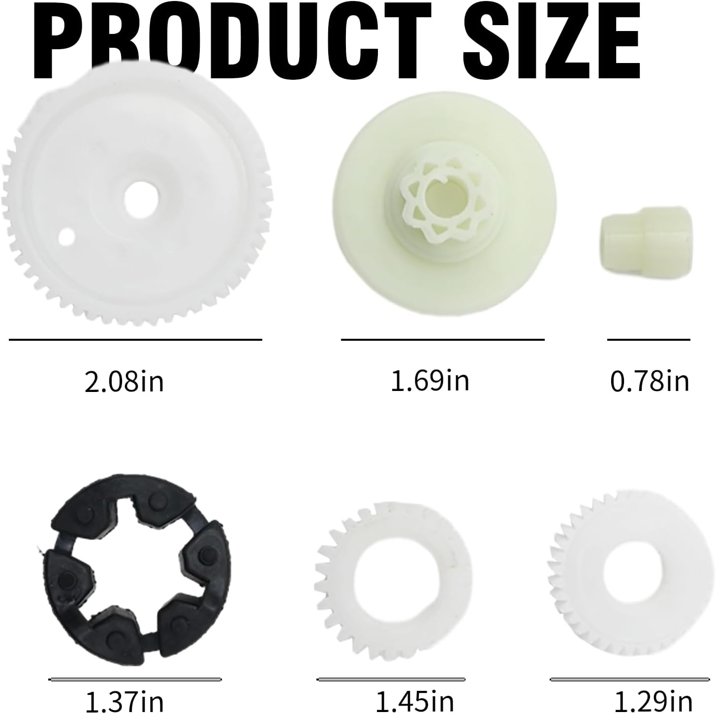 6Pcs Front Rear Window Motor Gear Regulator Repair Kit, Replacement for Mazda 3 6 5 CX-7 CX-9 RX-8, Replace #G22C5858XF GJ6A5858XA GJ6A5858XB GJ6A5858XE GJ6A5858XF G22C5958X image number 2