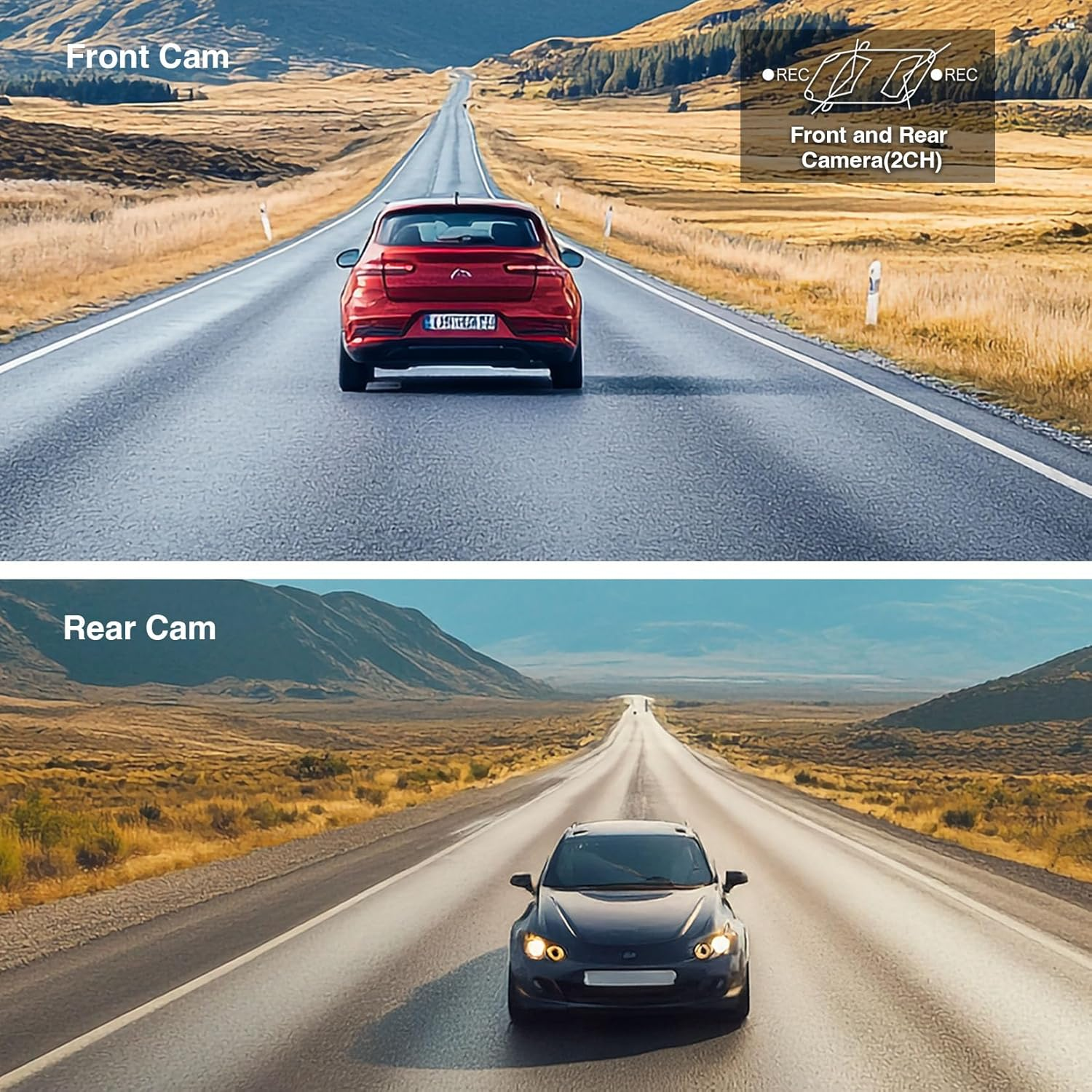 【Innowa】 Horizon 2 Dual Channel Mirror Dash Cam with Detached Front & Rear Camera, Fullhd 1080P 10.99&rdquo; IPS Touch Screen with Starvis Night Vision Sensor, GPS, Format Free, Microsd Card (Horizon 2) image number 4