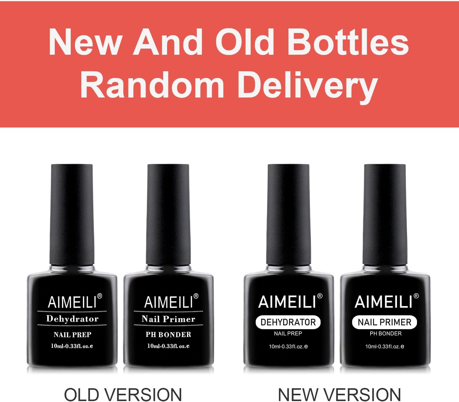 AIMEILI Nail Prep Bond Primer Quick Dry Nail Prep Dehydrator, UV LED Gel Foundation Bonding Primer for Nail Tips, Acrylic Powder and Builder Nail Gel 2X10Ml Set image number 4